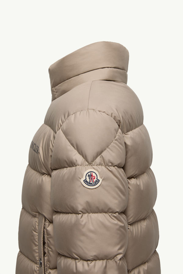 Bajan Hooded Down Jacket Boy Light Brown Moncler 1
