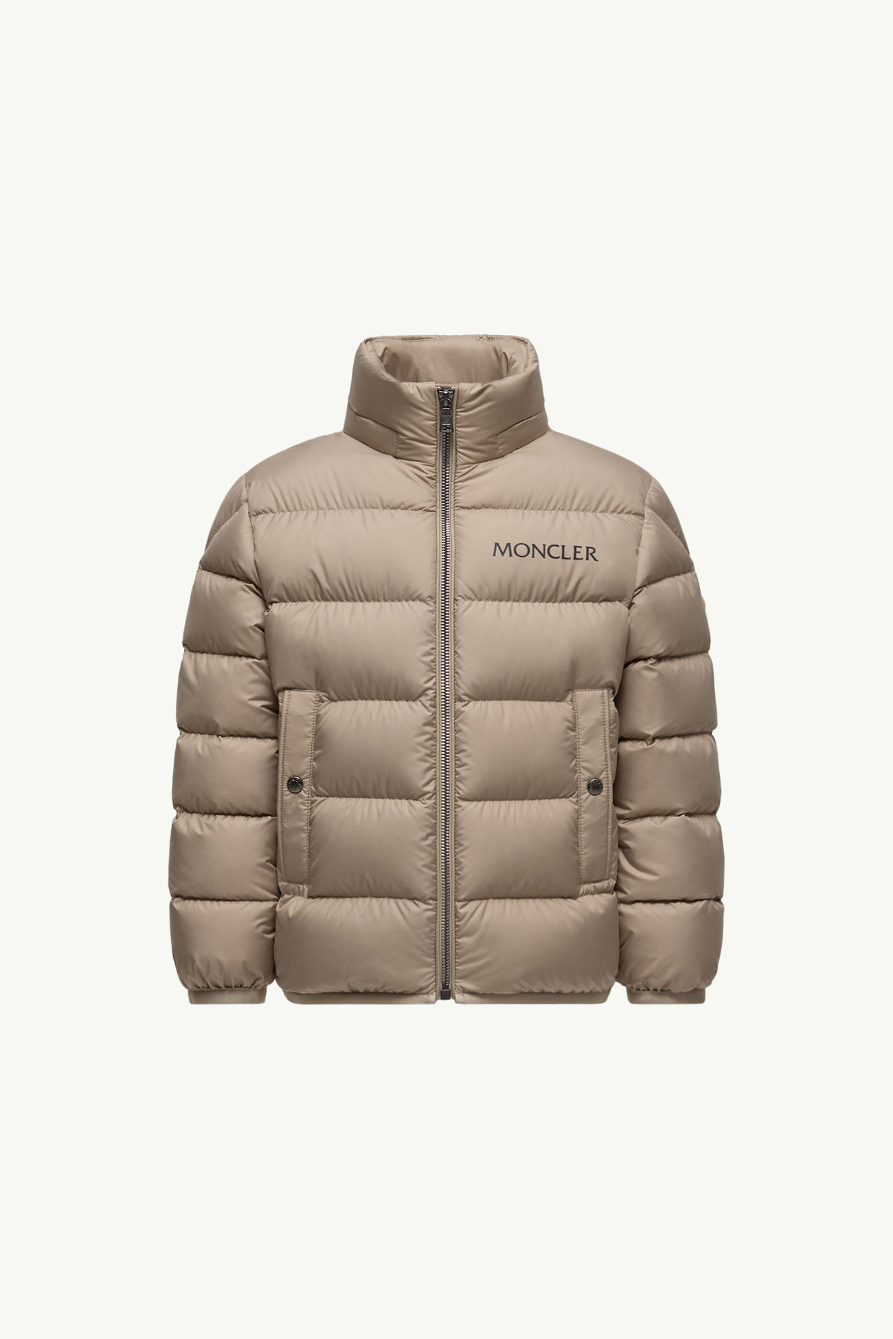 Bajan連帽羽絨外套 男童 淺啡色 Moncler 0