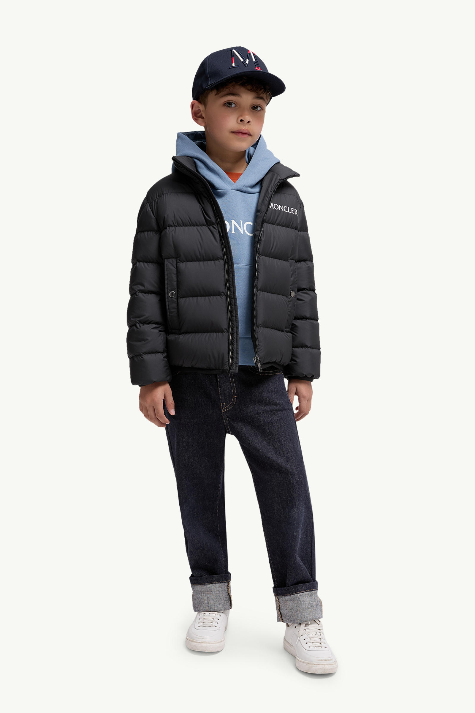 Bajan Down Jacket Boy Black Moncler 1