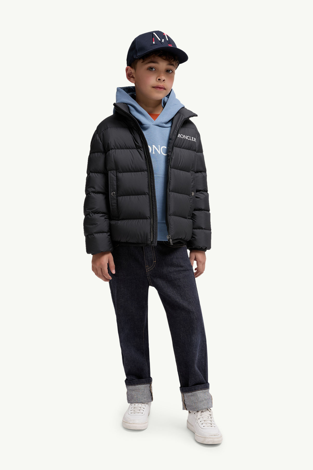Plumífero con capucha Bajan Niño Negro Moncler 1