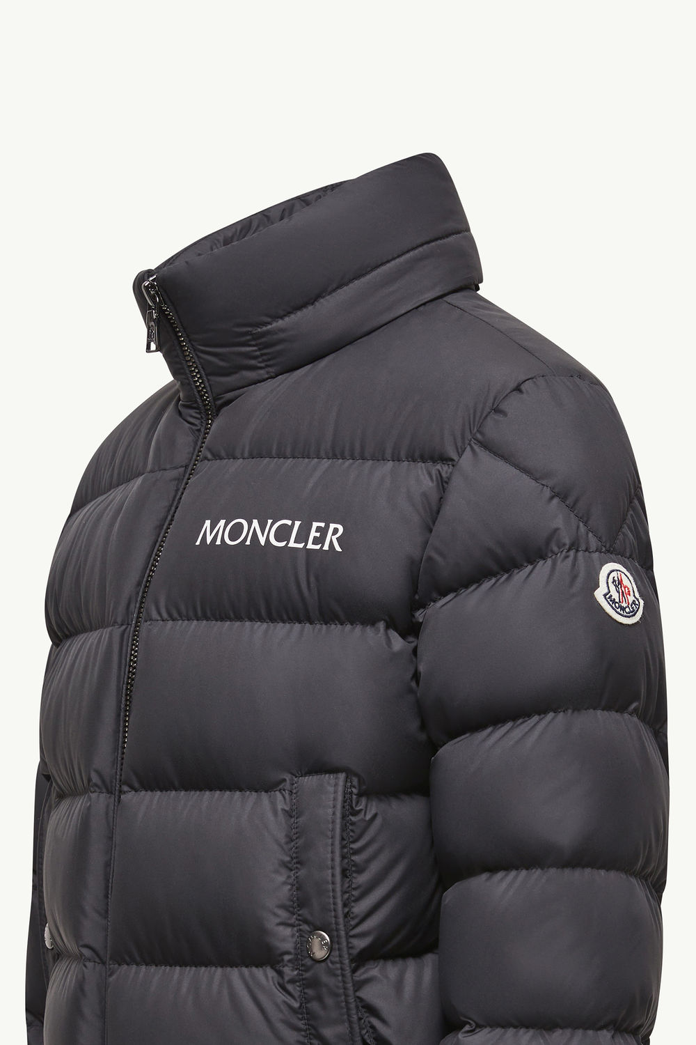 Bajan Hooded Down Jacket Boy Black Moncler 2