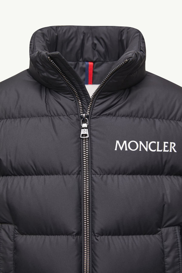 Bajan Hooded Down Jacket Boy Black Moncler 6