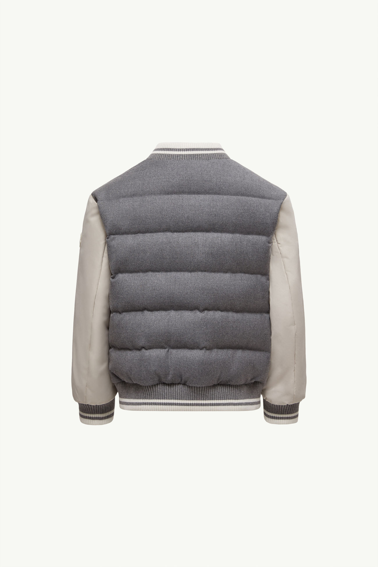 Alvaro Wool Down Bomber Jacket Boy Gray Moncler 3