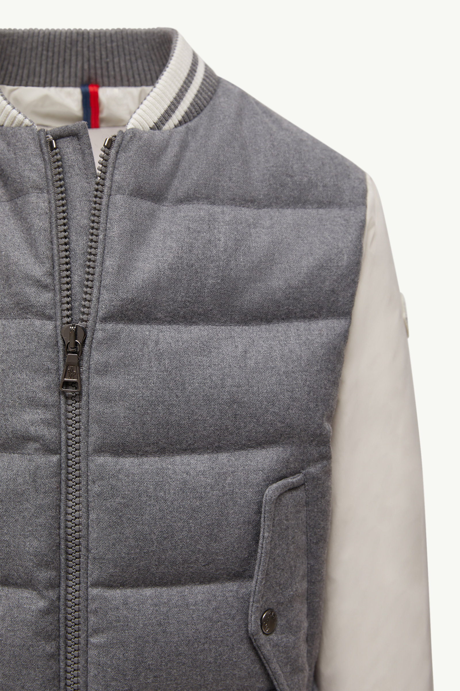 Alvaro Wool Down Bomber Jacket Boy Gray Moncler 4