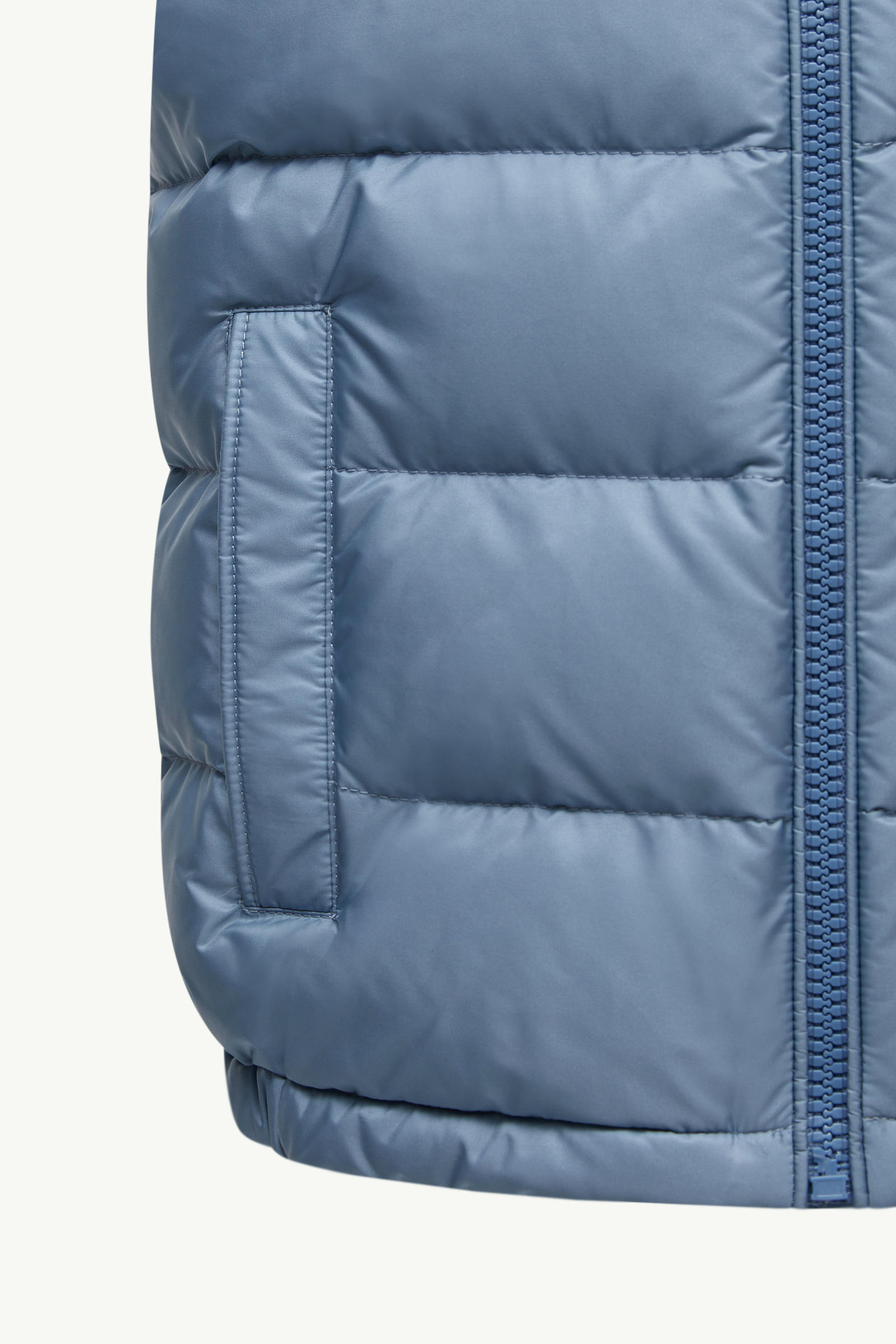 Fudo Hooded Down Gilet Boy Light Blue Moncler 4