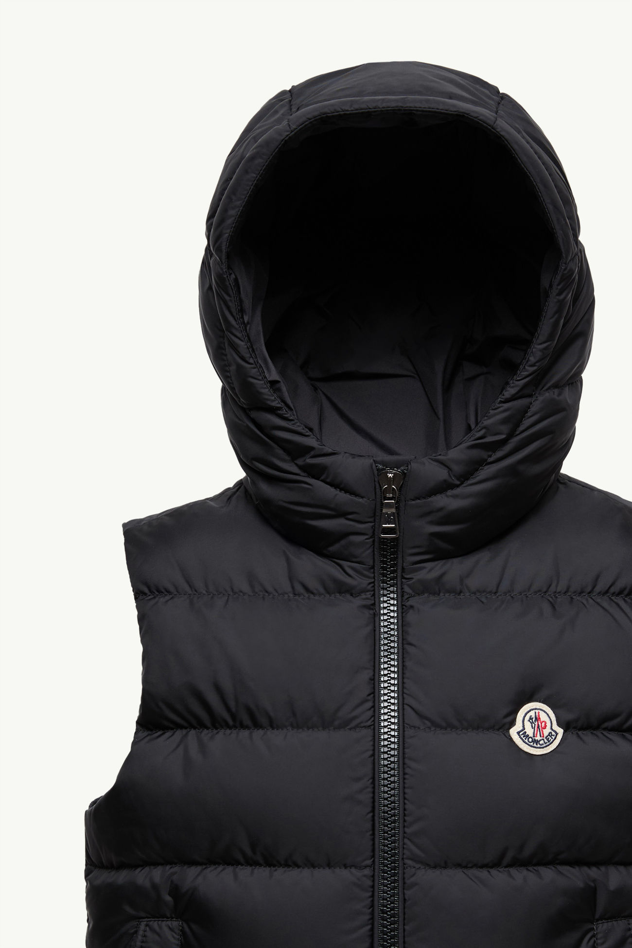 Fudo Hooded Down Gilet Boy Black Moncler 1