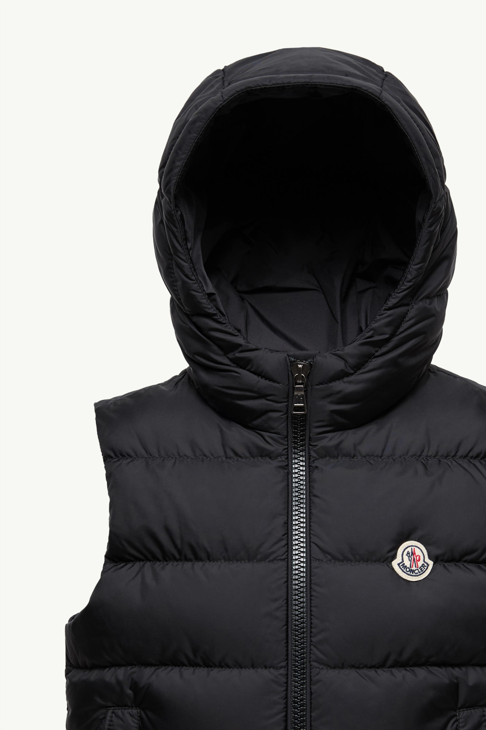 Fudo Hooded Down Gilet Boy Black Moncler 1