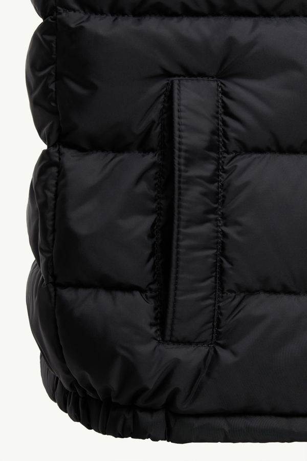 Fudo Hooded Down Gilet Boy Black Moncler 3