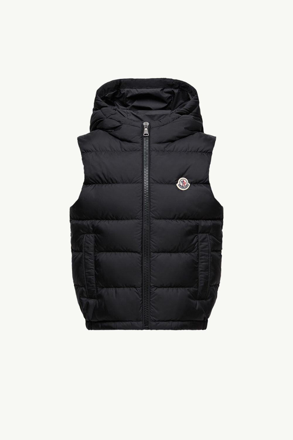 Fudo Hooded Down Gilet Boy Black Moncler 0