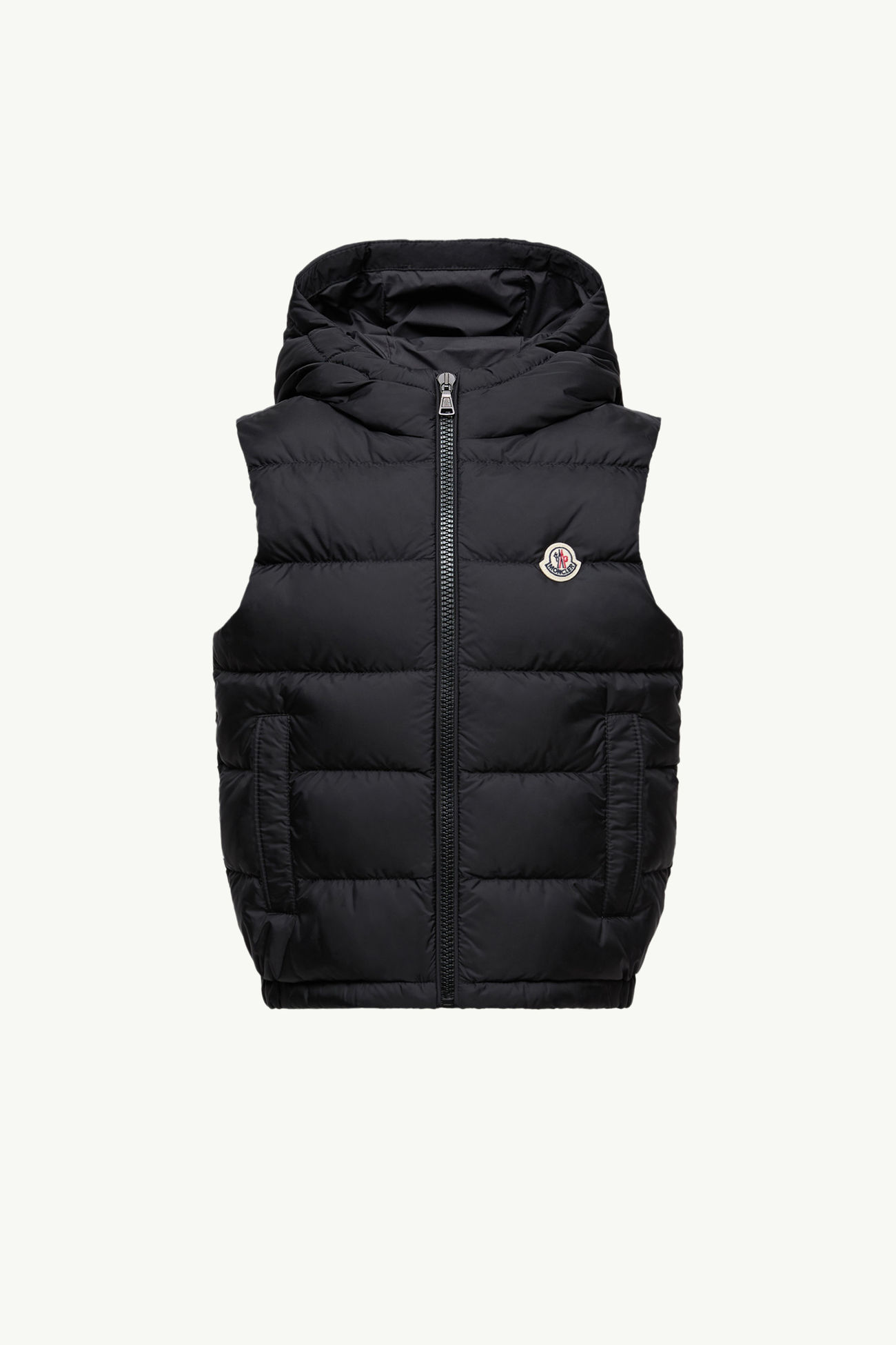Fudo Hooded Down Gilet Boy Black Moncler 0