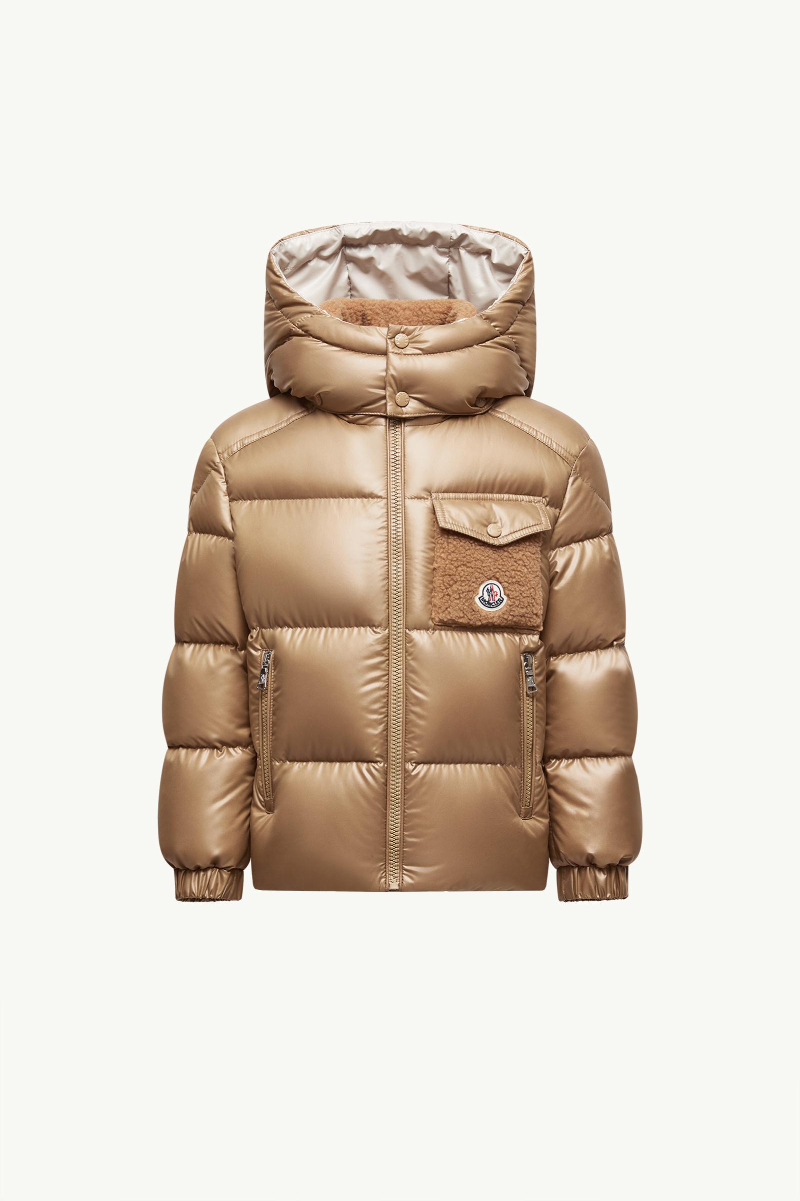 MONCLER フード付きベージュダウンジャケット ベージュ Yuleダウンジャケット : ダウンジャケット&ジレ 向けの