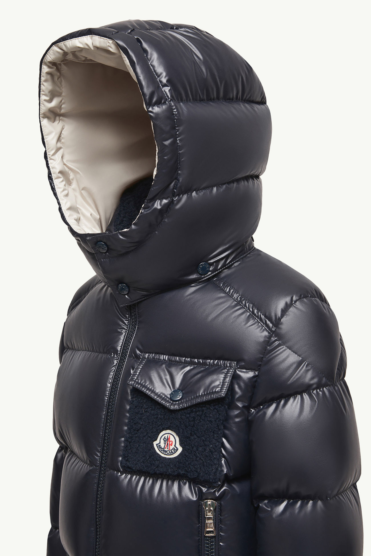 Yule連帽羽絨外套 男童 夜藍色 Moncler 2