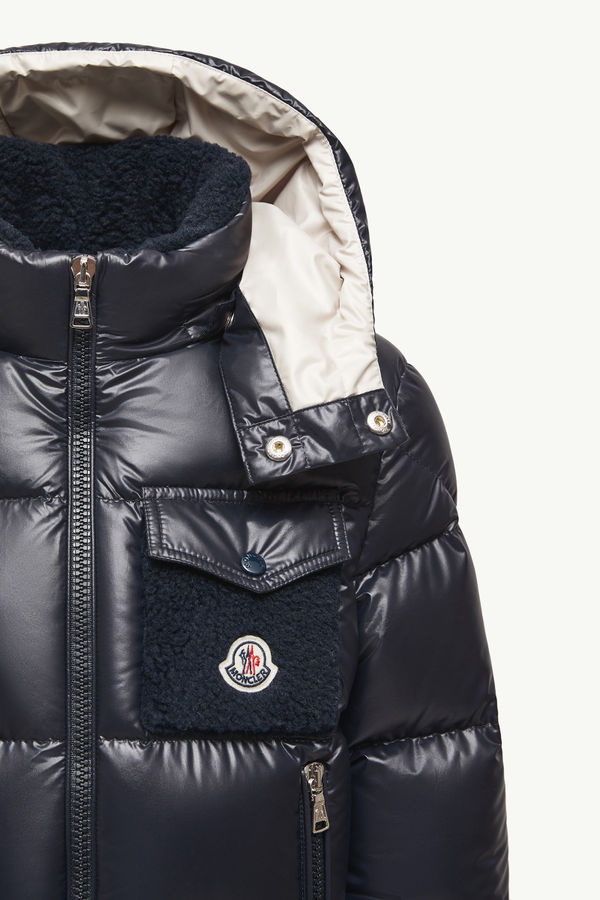 Yule Daunenjacke mit Kapuze Jungen Nachtblau Moncler 4