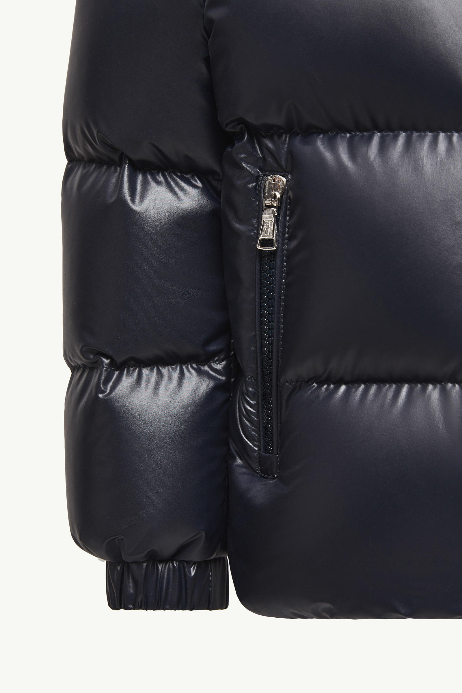 Yule Hooded Down Jacket Boy Night Blue Moncler 6