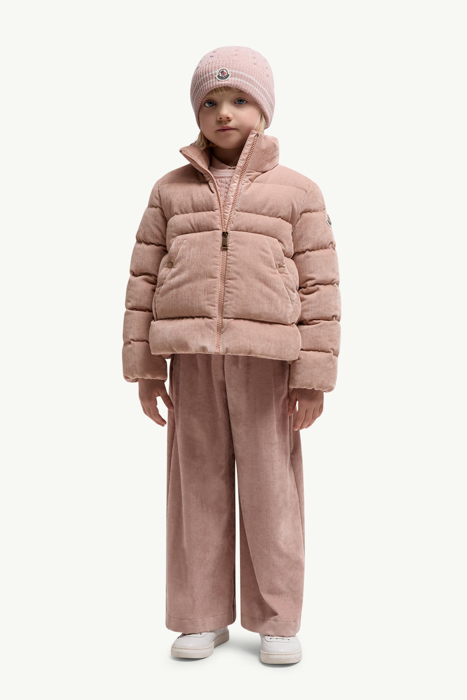 Marth Corduroy Down Jacket Girl Rose Pink Moncler 1