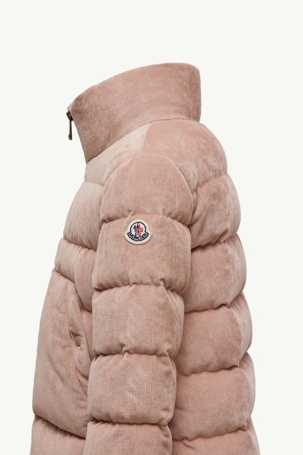 Marth Corduroy Down Jacket Girl Rose Pink Moncler 2