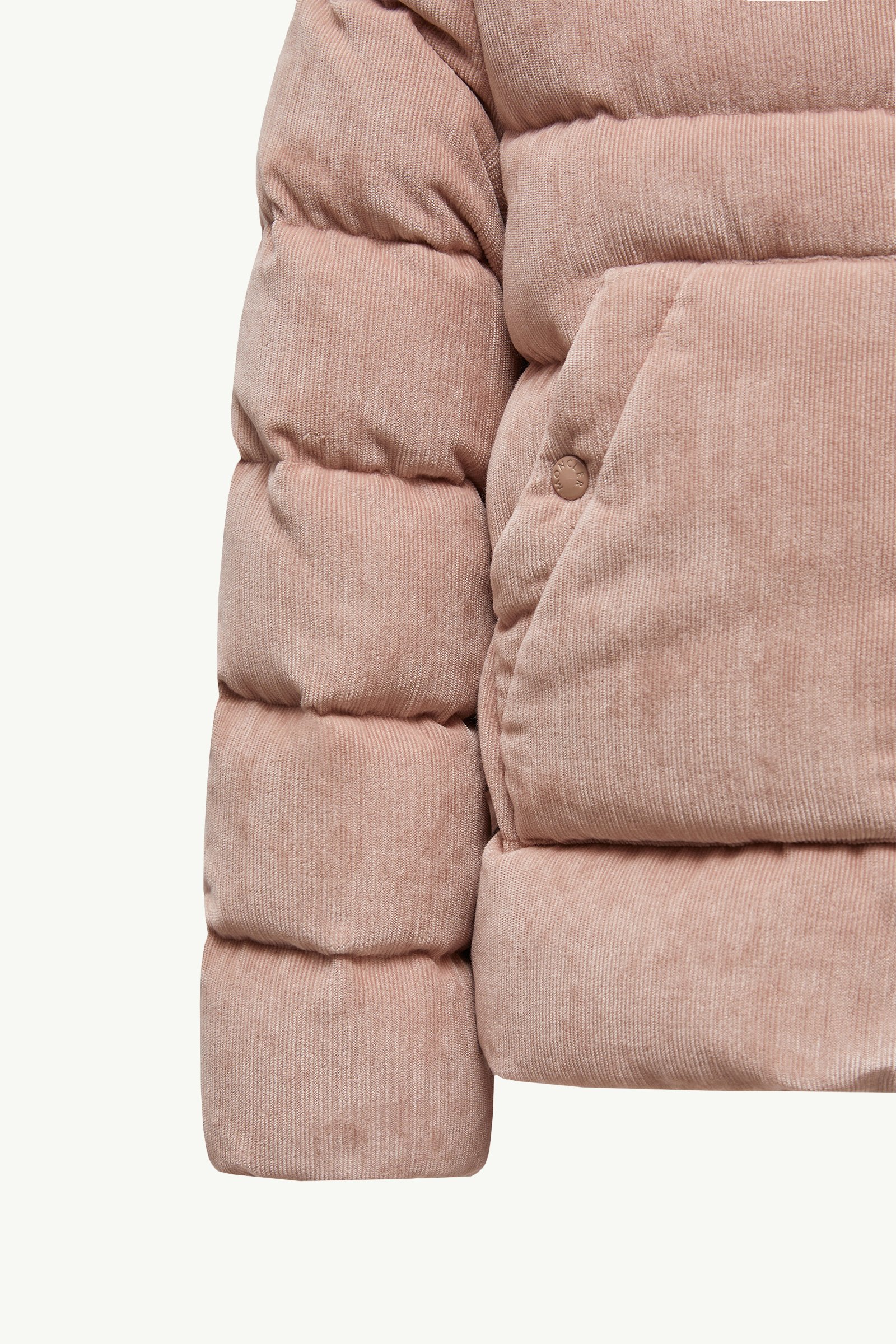 Rose Pink Marth Corduroy Down Jacket - Down Jackets & Vests