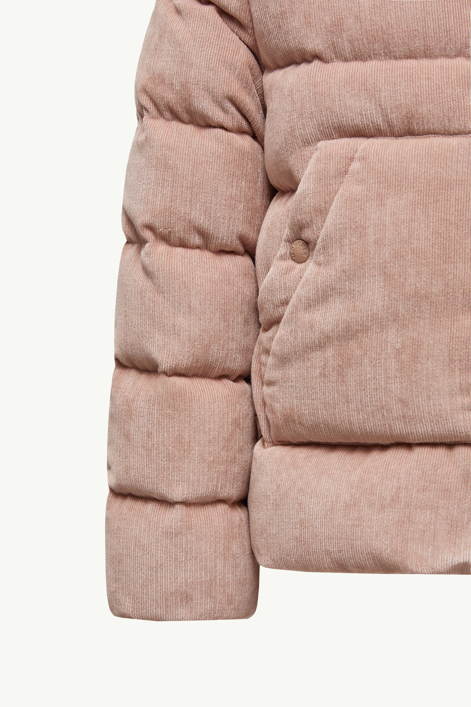 Marth Corduroy Down Jacket Girl Rose Pink Moncler 5