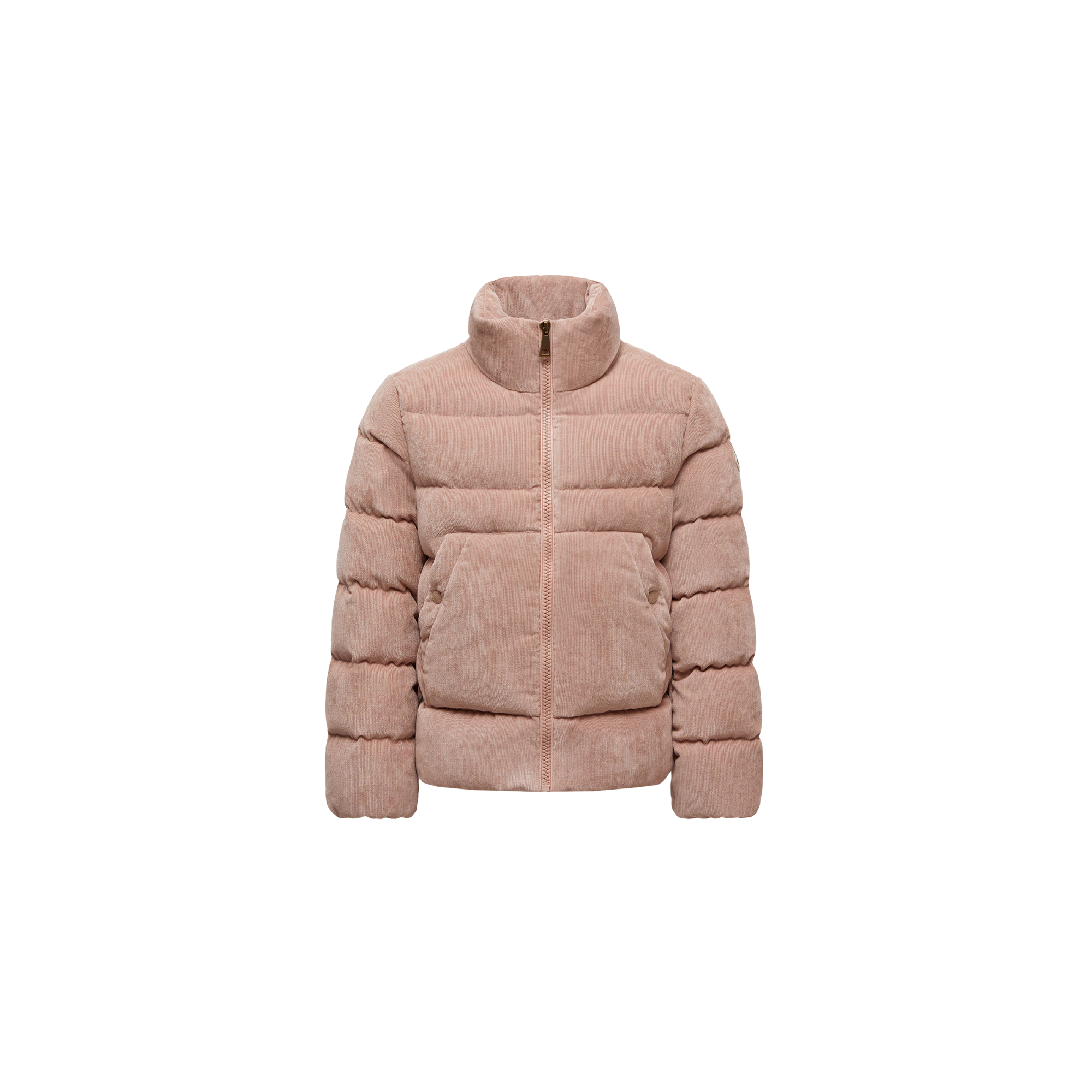 Moncler  Marth Corduroy Down Jacket for Girls in Pink, Size: 12Y