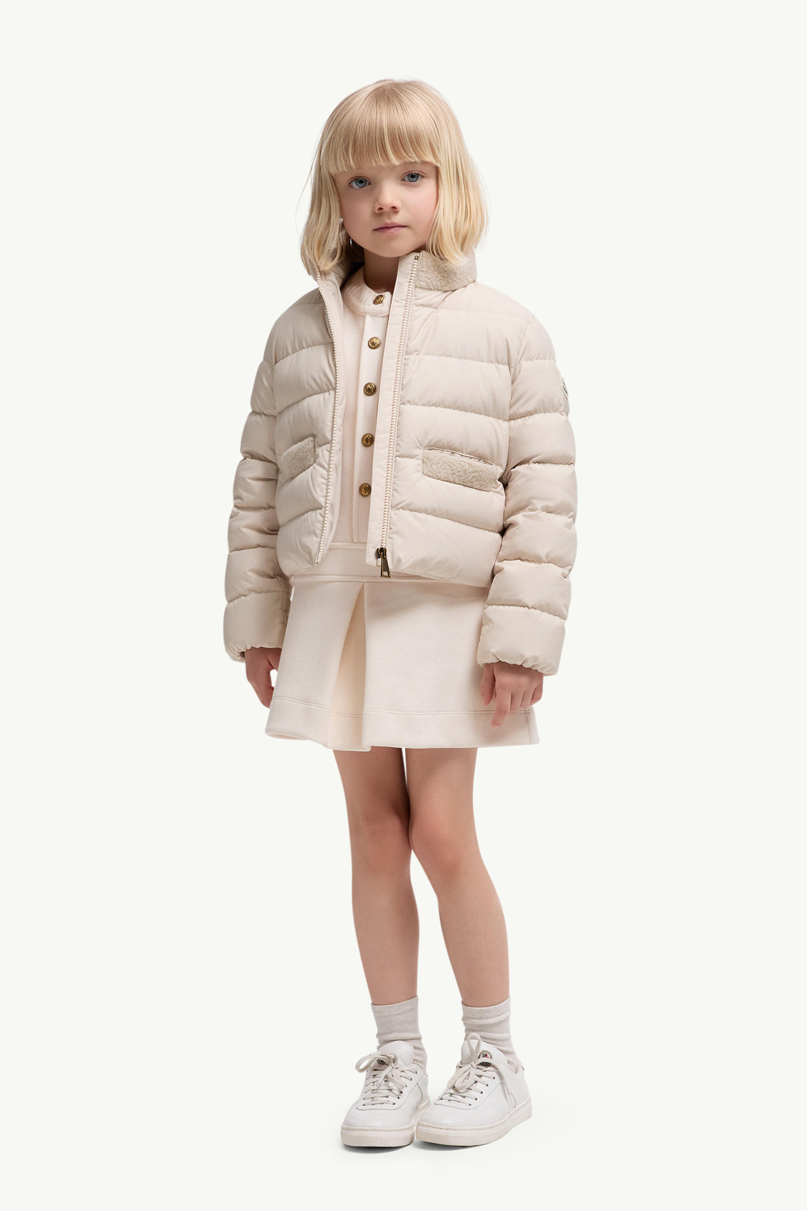 Blessing Down Jacket Girl Light Beige Moncler 1