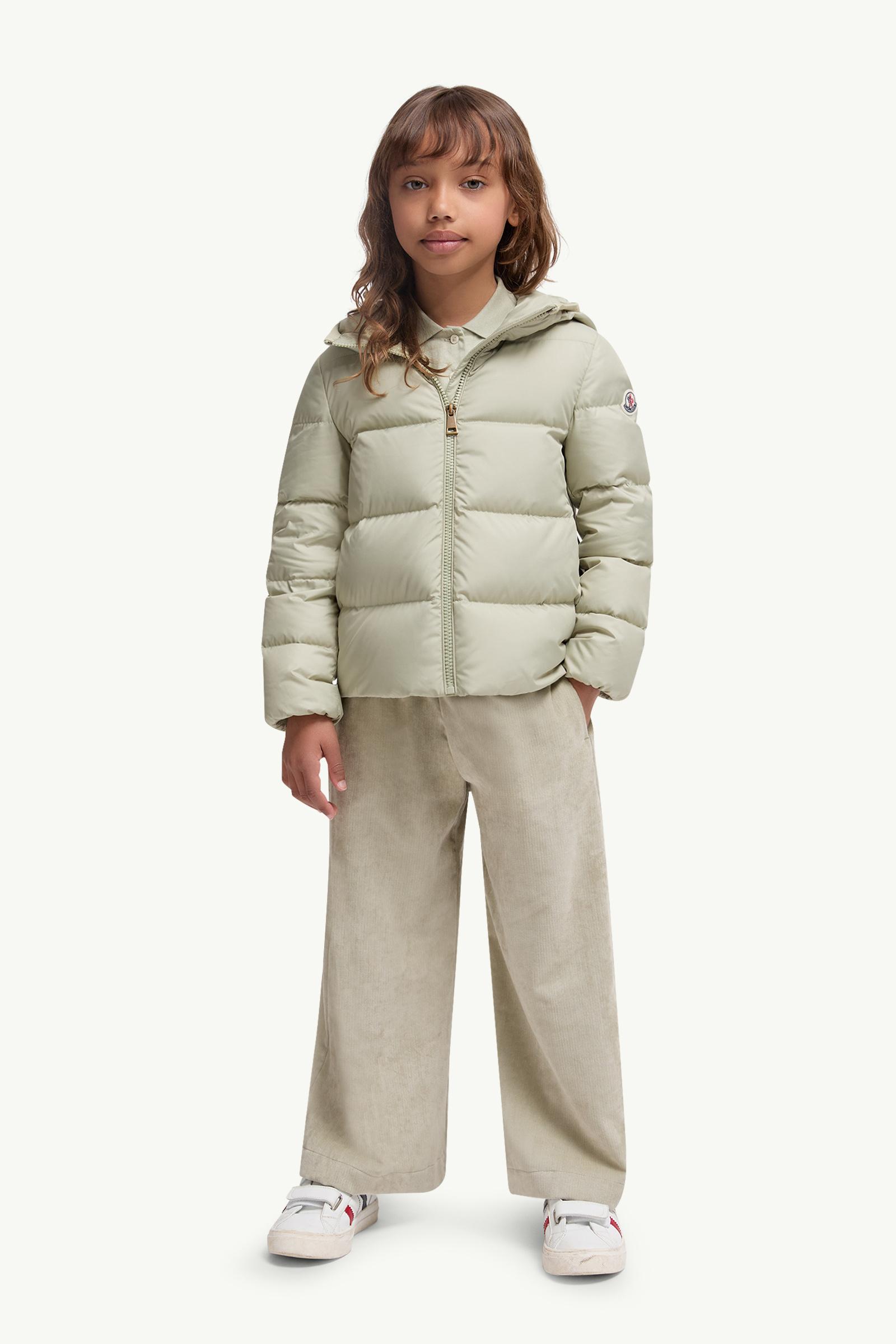 Beulah Hooded Down Jacket Girl Light Green Moncler 1