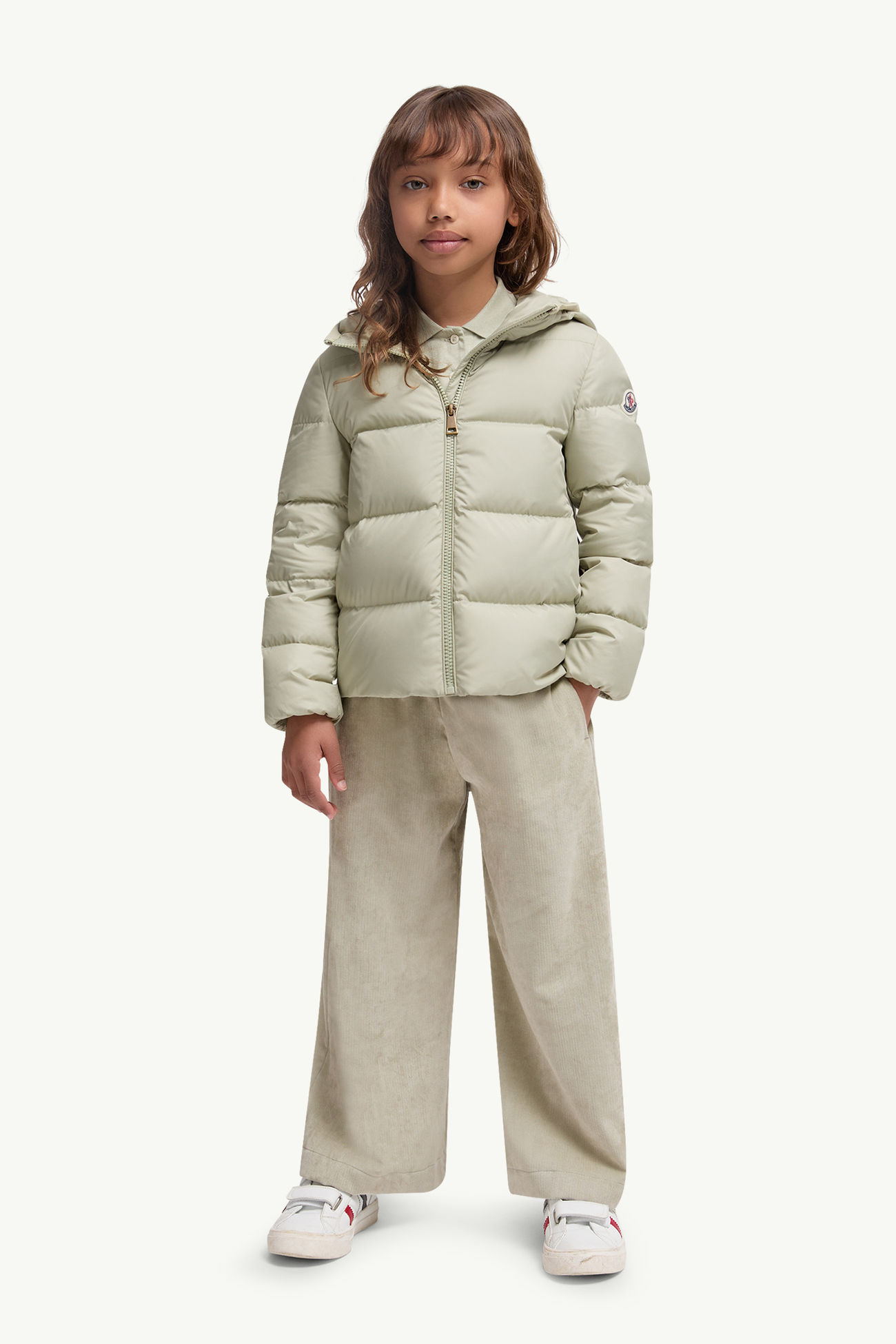 Beulah Daunenjacke mit Kapuze Mädchen Hellgrün Moncler 1