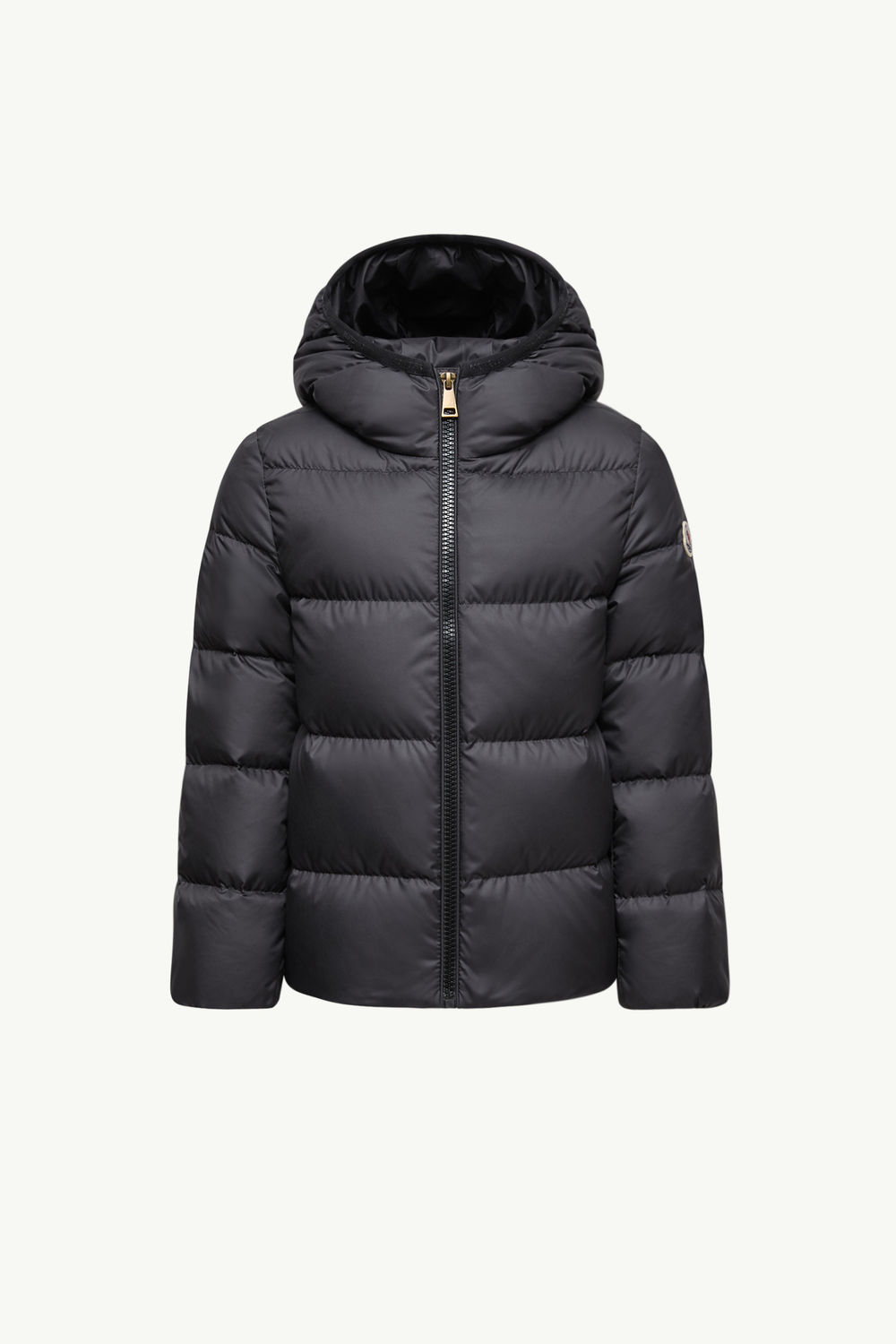 Beulah Hooded Down Jacket Girl Black Moncler 0