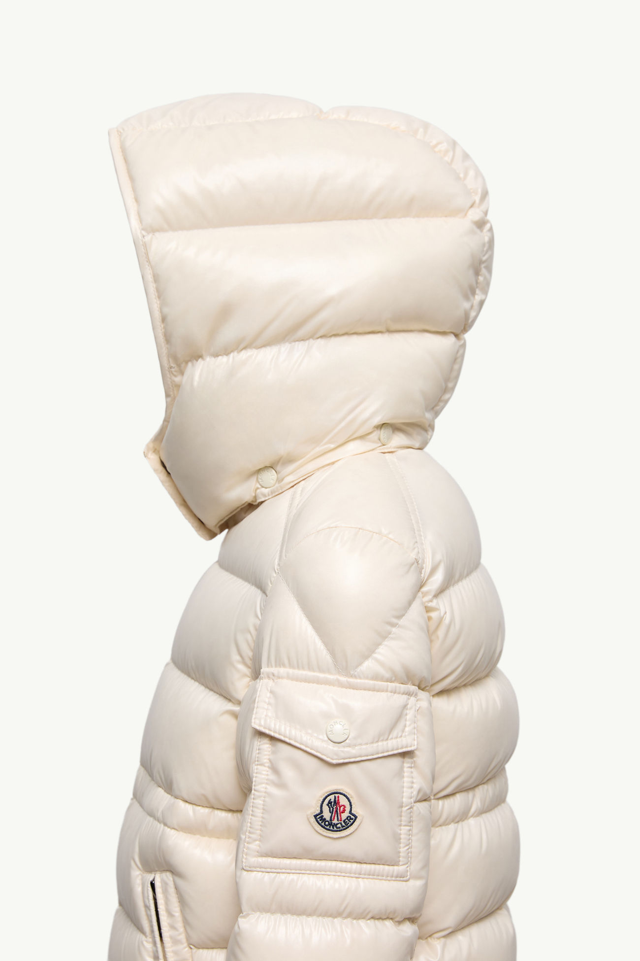 Maire連帽羽絨外套 女童 白色 Moncler 3