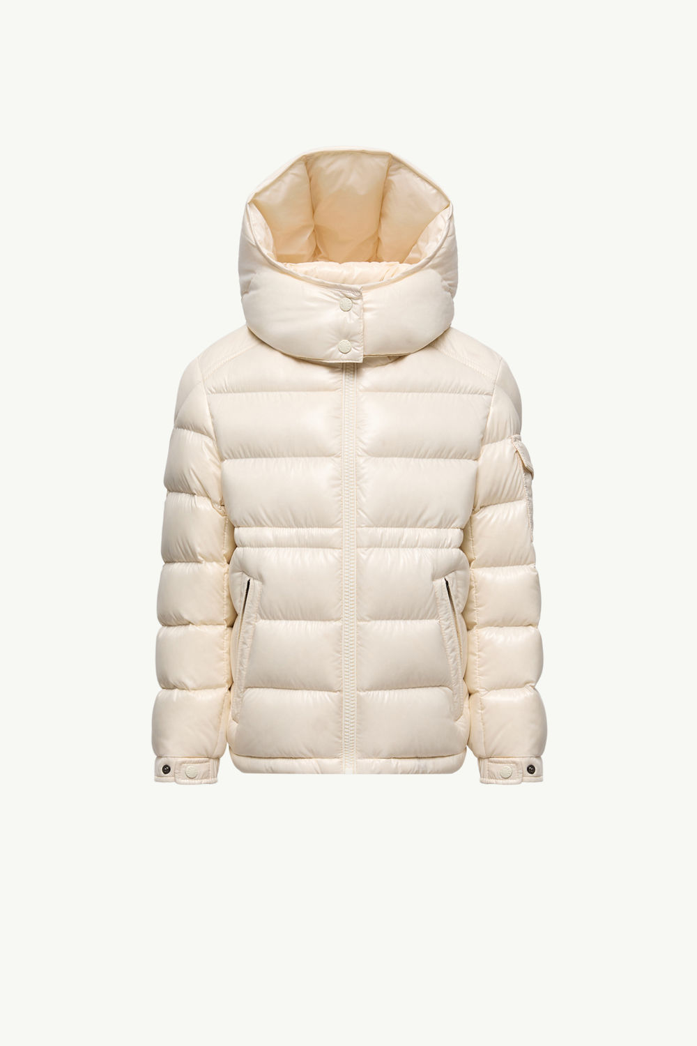 Maire Hooded Down Jacket Girl White Moncler 0