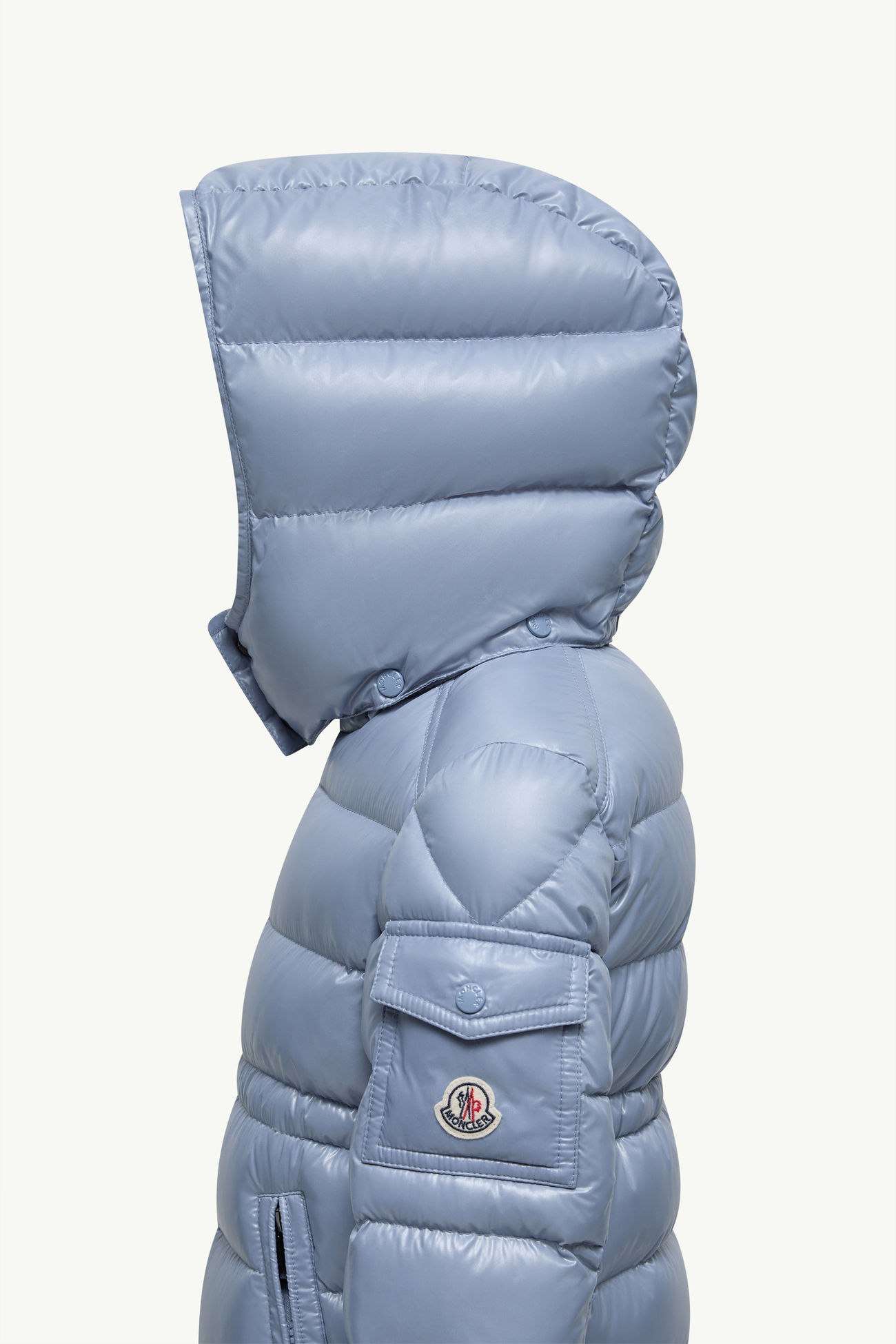 Maire連帽羽絨外套 女童 淺藍色 Moncler 1