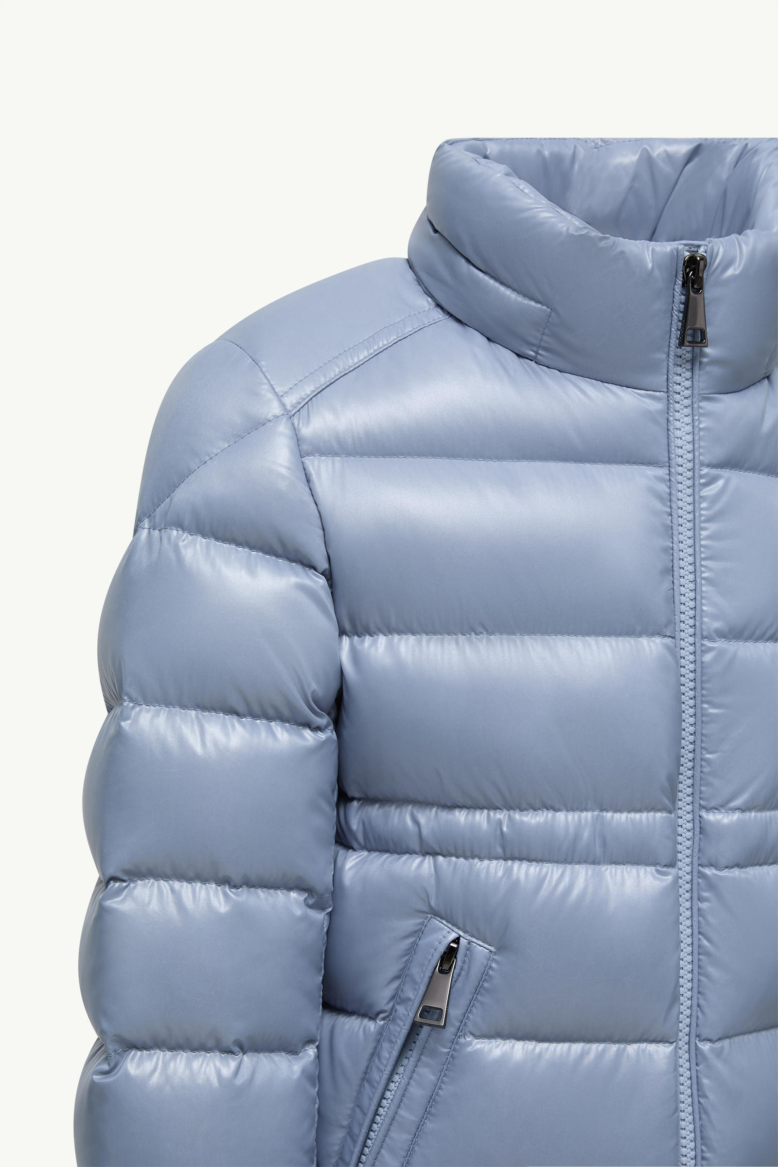 Maire Hooded Down Jacket Girl Light Blue Moncler 3