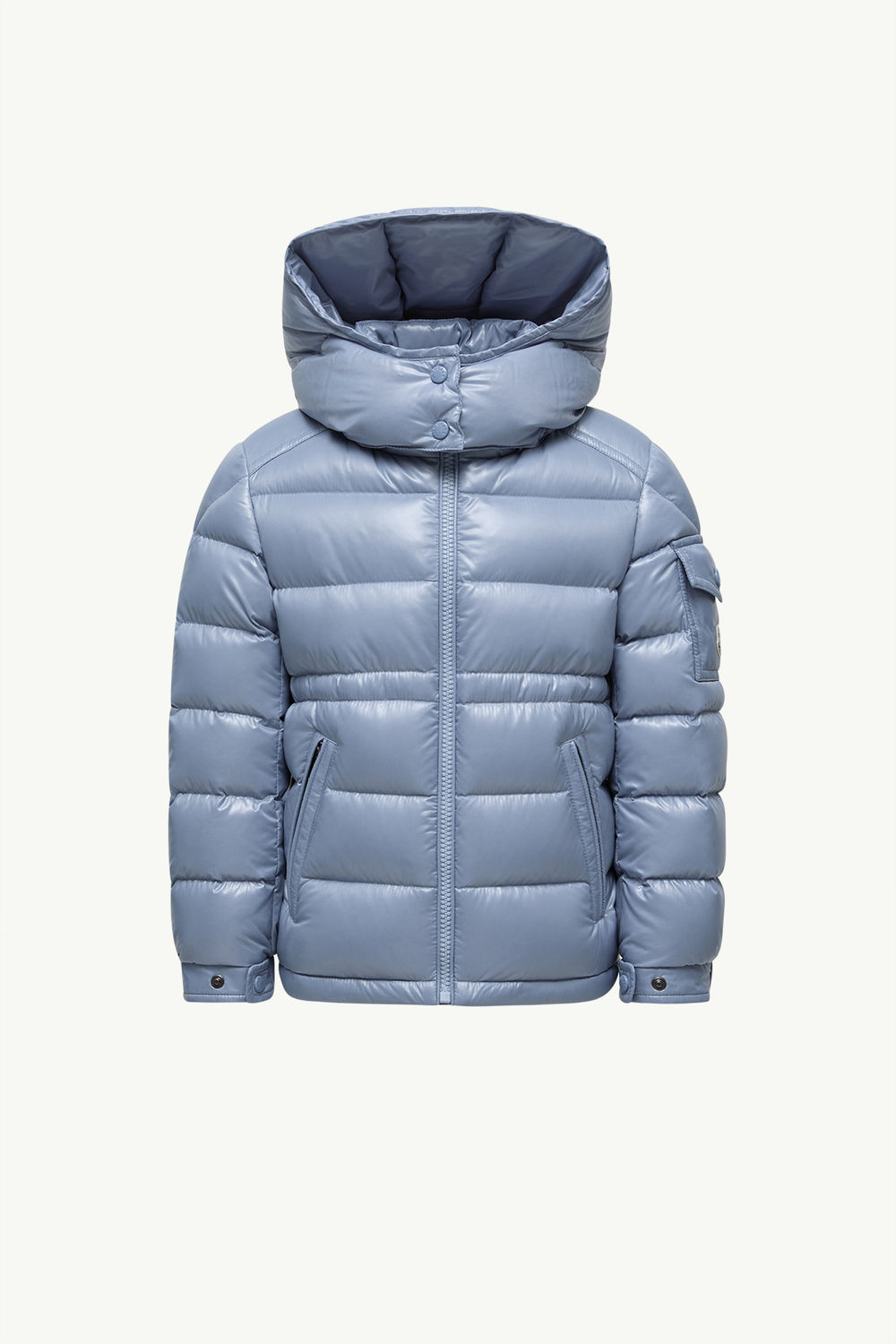 Maire Hooded Down Jacket Girl Light Blue Moncler 0