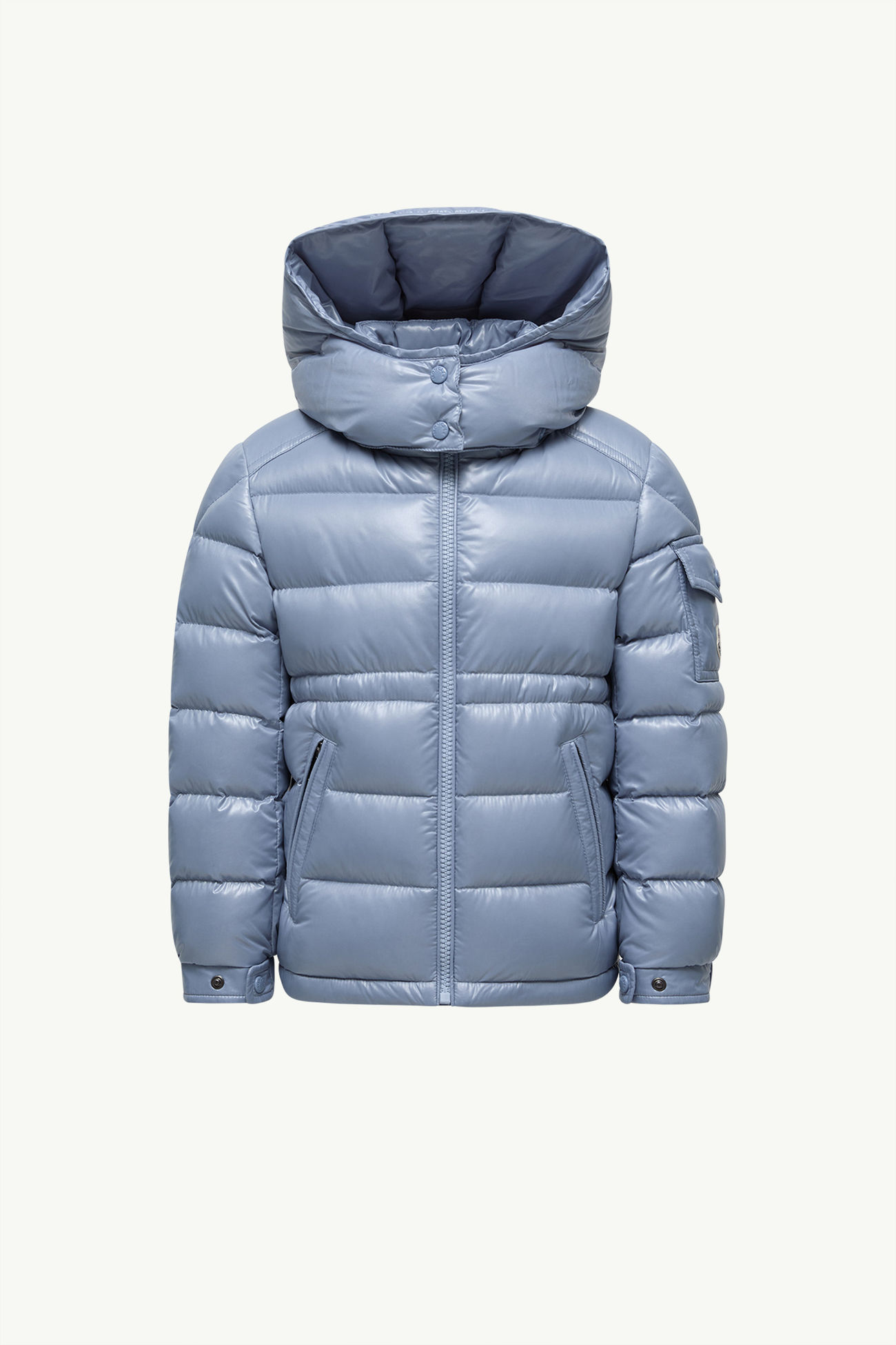 Piumino Maire con cappuccio Bambina Celeste Moncler 0