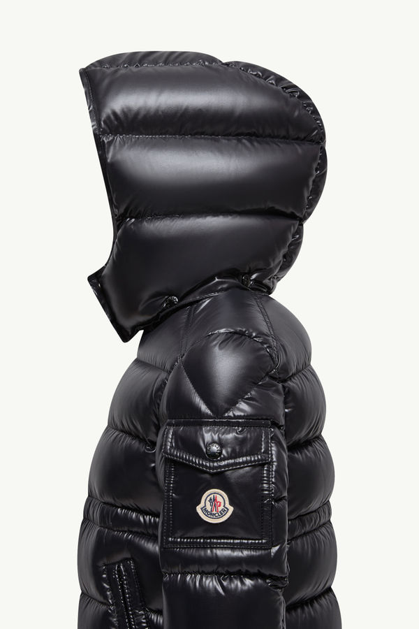 Maire Hooded Down Jacket Girl Black Moncler 3