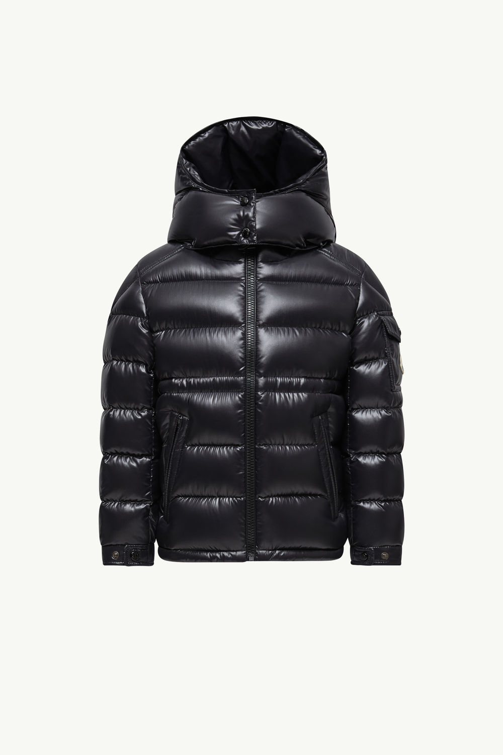 Maire Hooded Down Jacket Girl Black Moncler 0