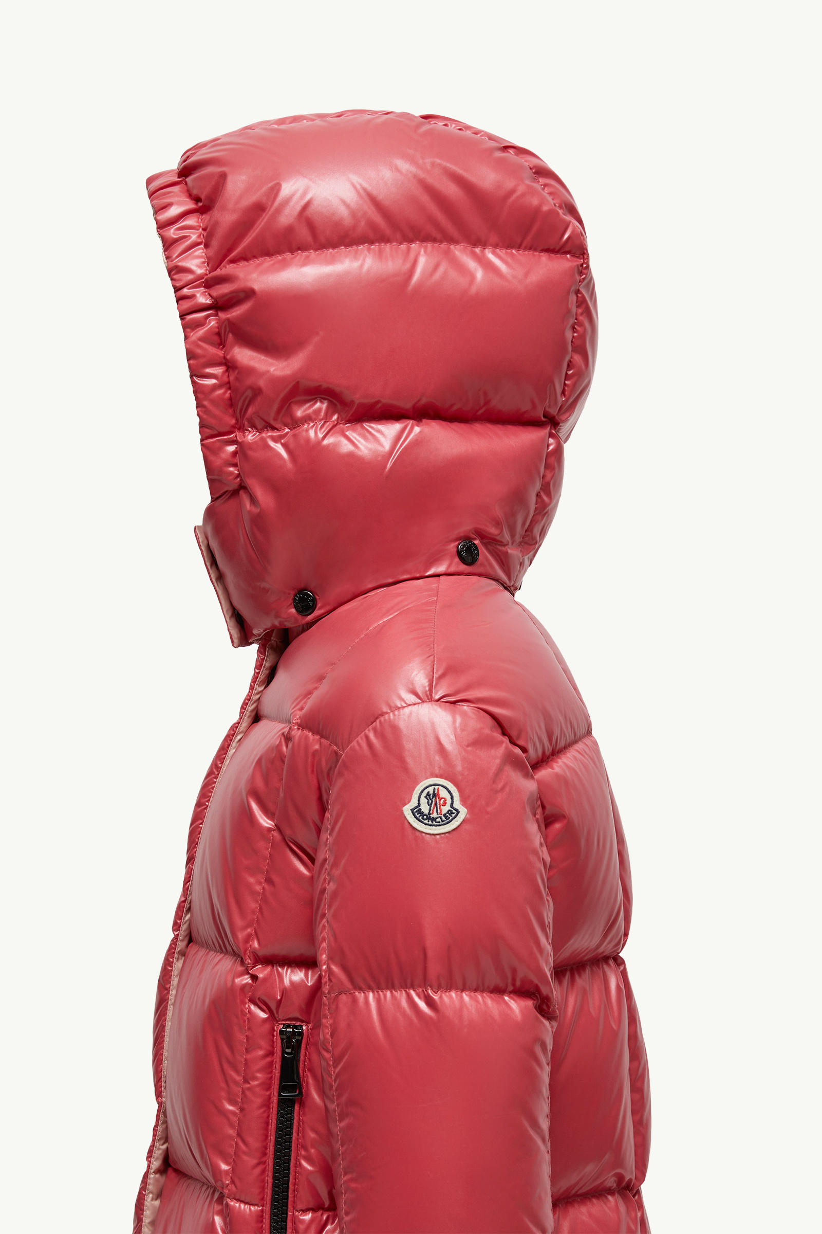 Parana Hooded Down Jacket Girl Coral Pink Moncler 2
