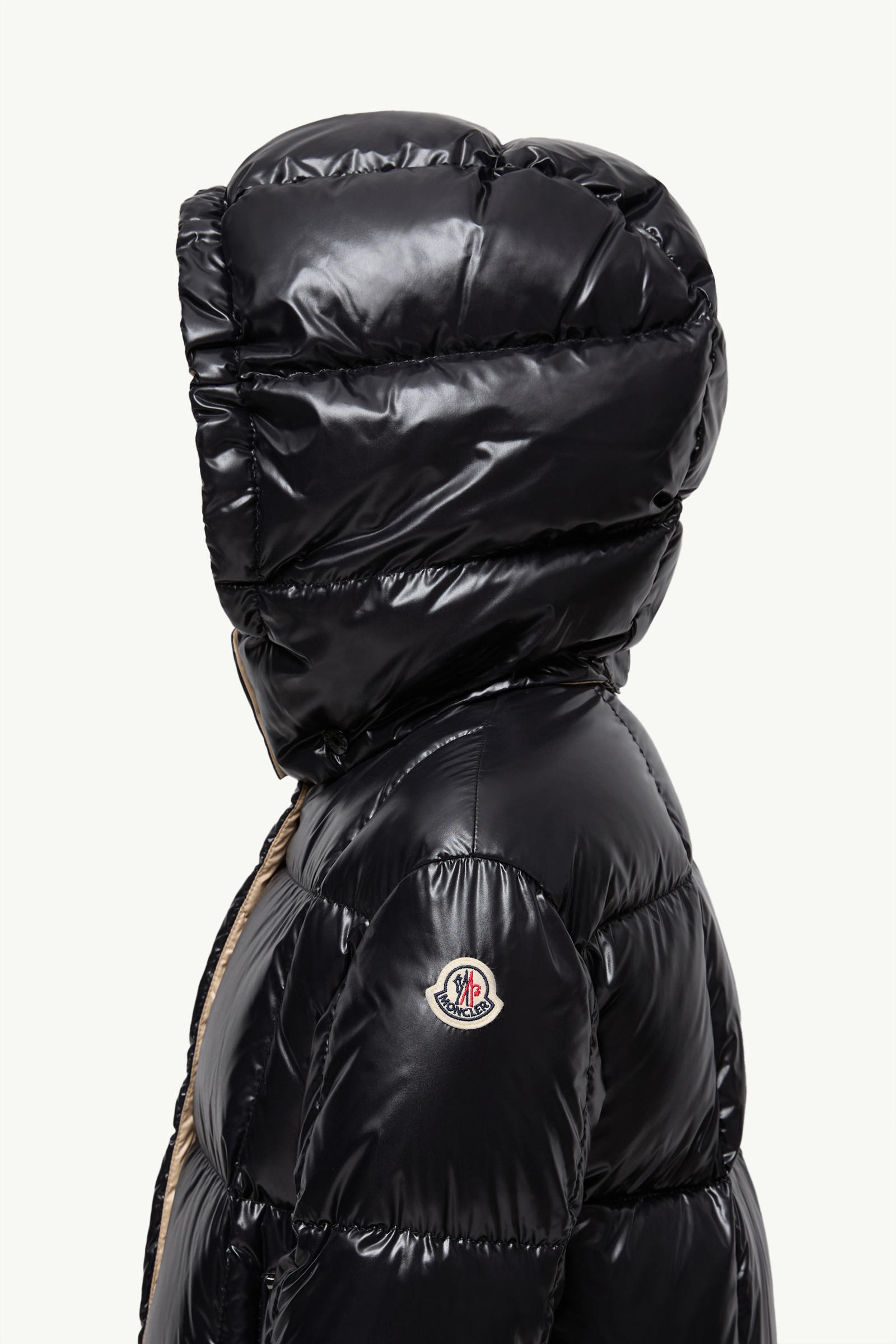 Parana Hooded Down Jacket Girl Black Moncler 1