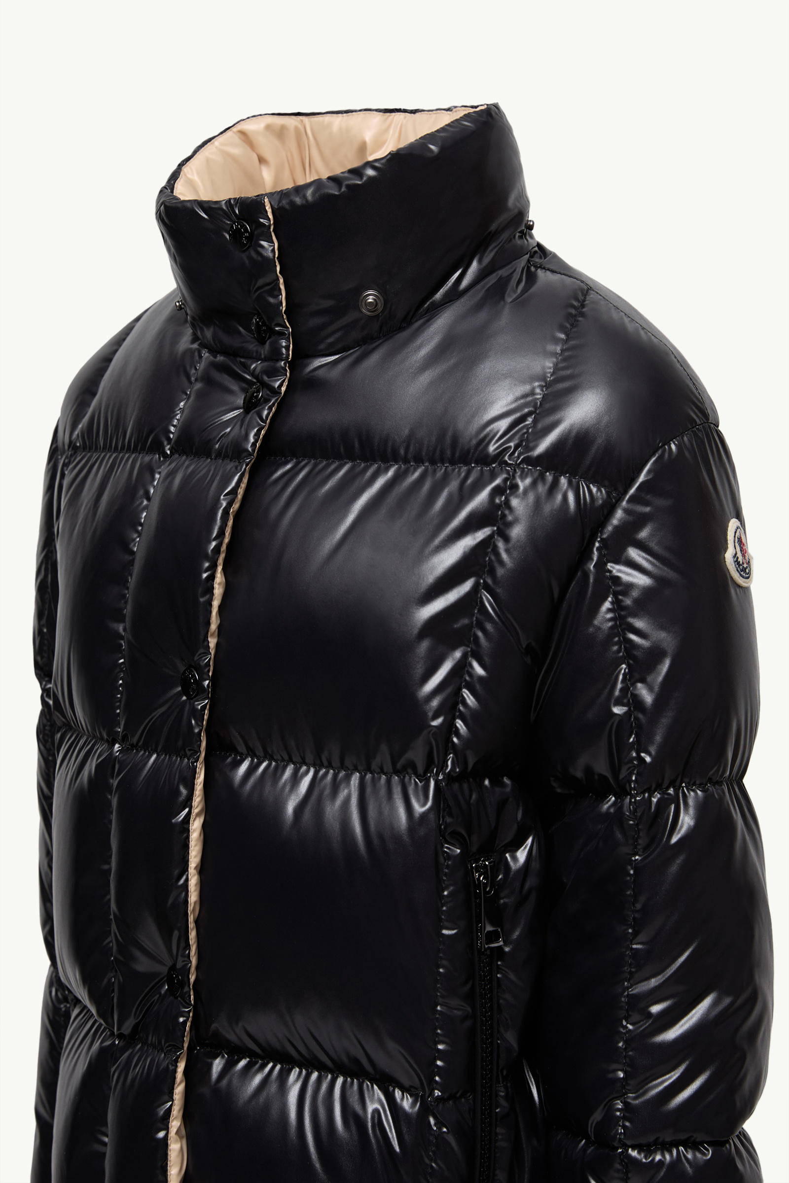Parana Hooded Down Jacket Girl Black Moncler 3