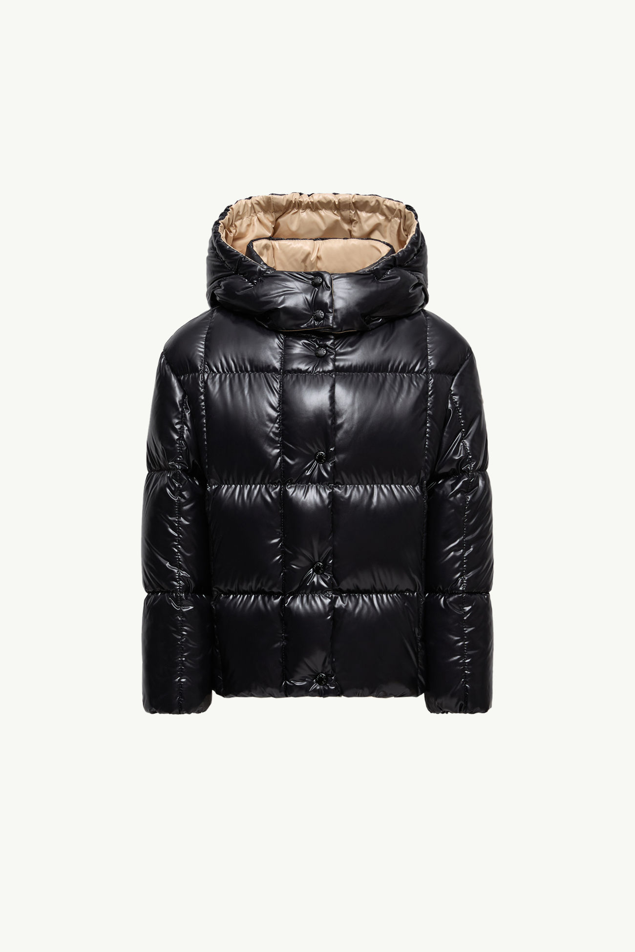 Piumino Parana con cappuccio Bambina Nero Moncler 0