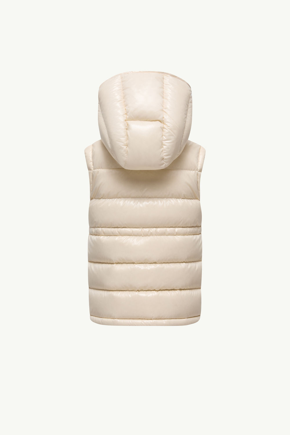 Ania Hooded Down Gilet Girl White Moncler 3