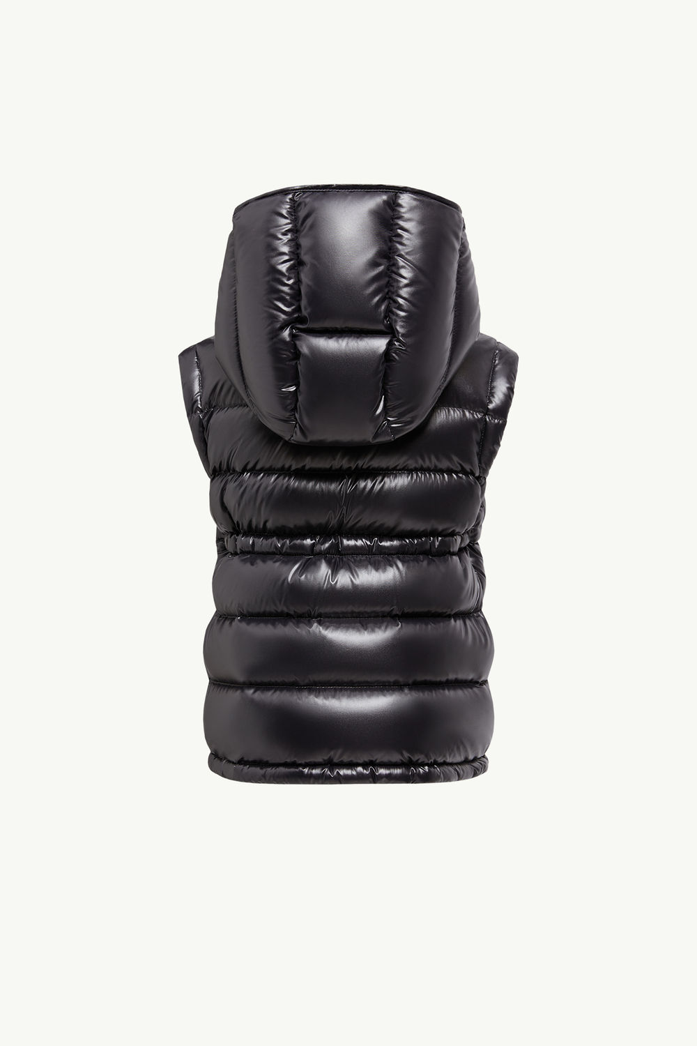 Ania Hooded Down Gilet Girl Black Moncler 2