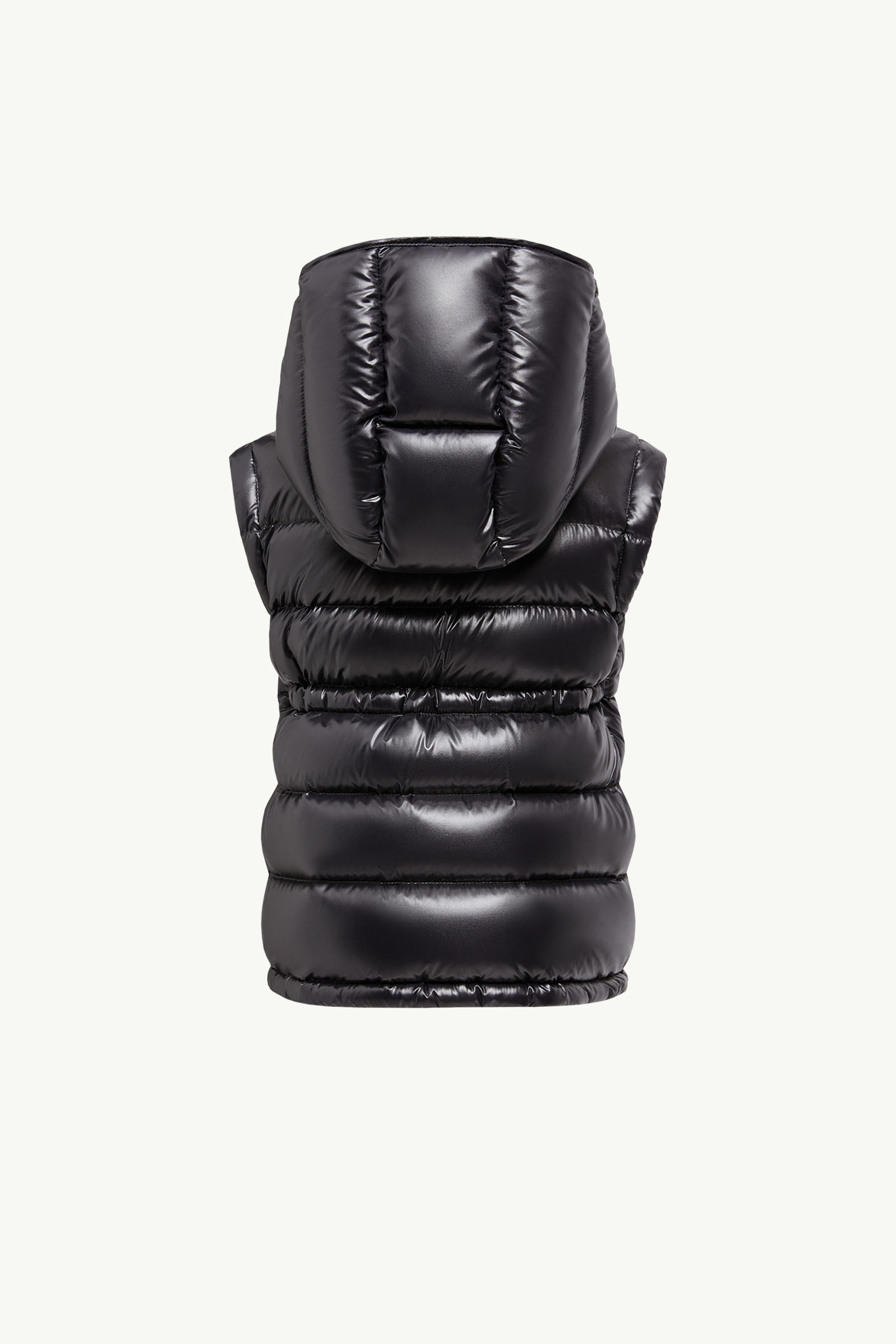 Ania Hooded Down Gilet Girl Black Moncler 2