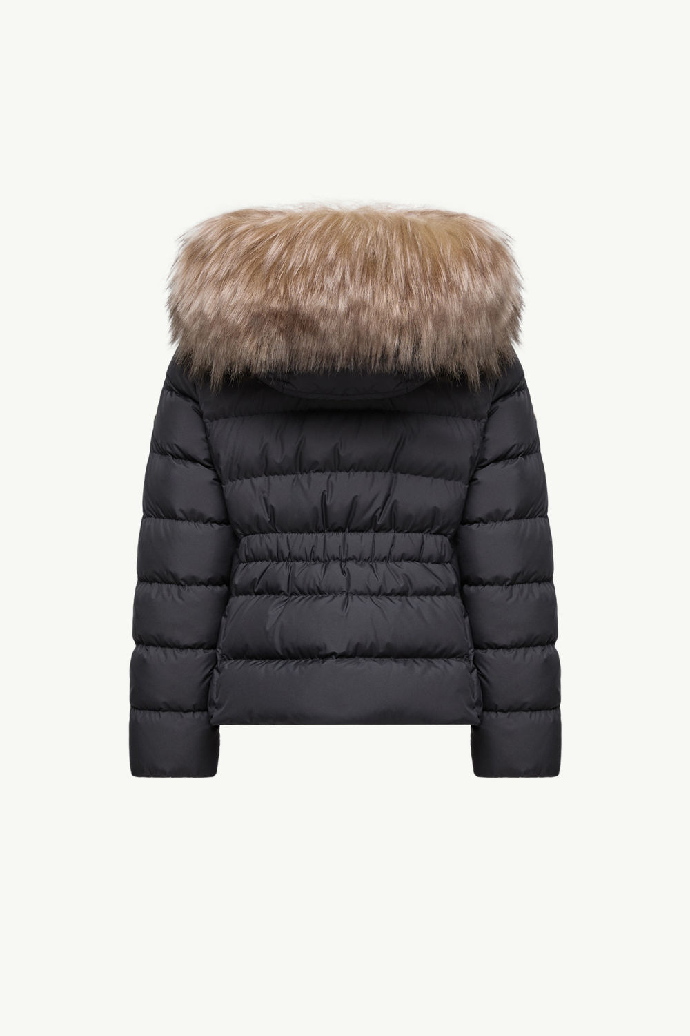 Boedette Hooded Shearling-Trimmed Down Jacket Girl Black Moncler 2