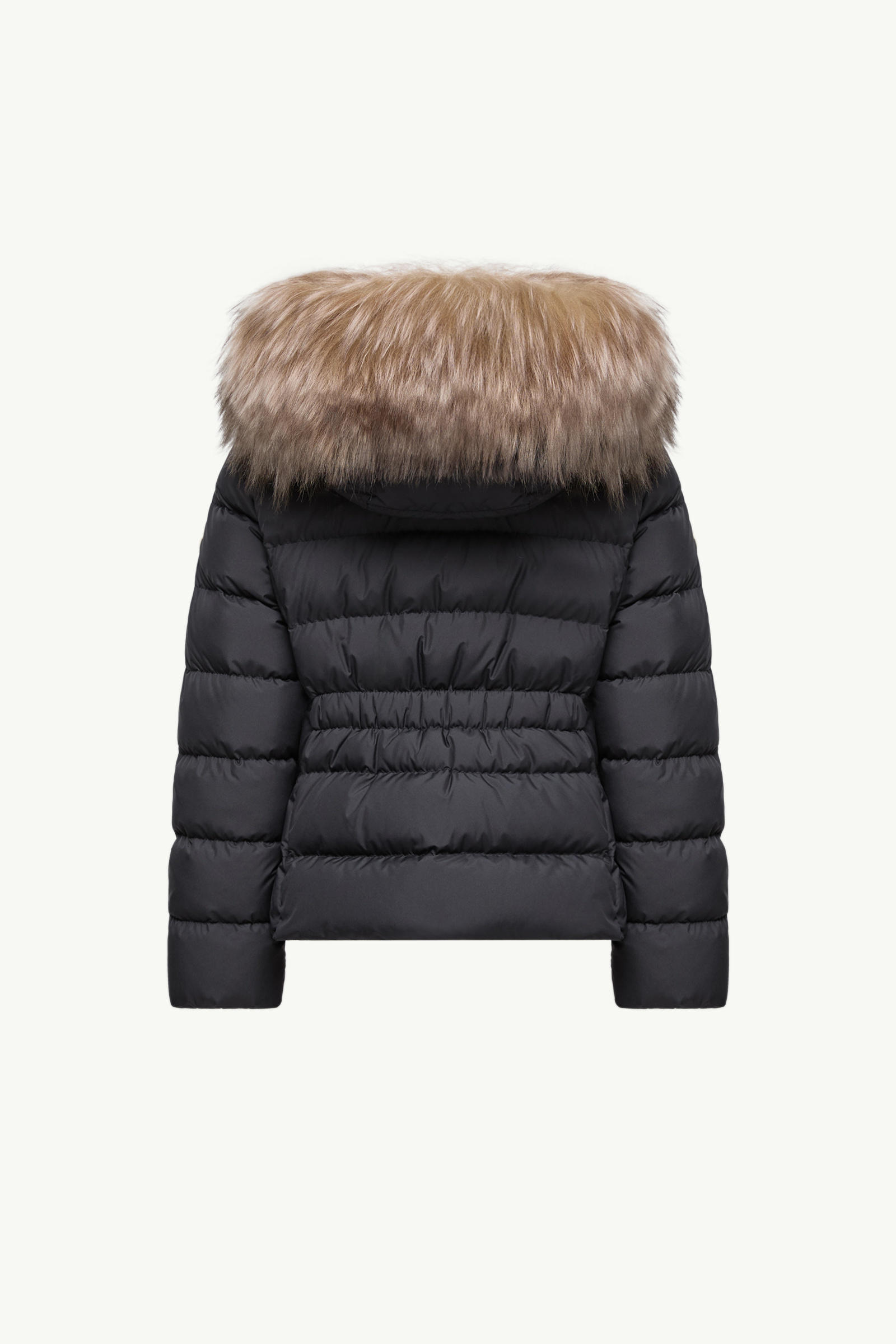 Boedette Hooded Shearling-Trimmed Down Jacket Girl Black Moncler 2