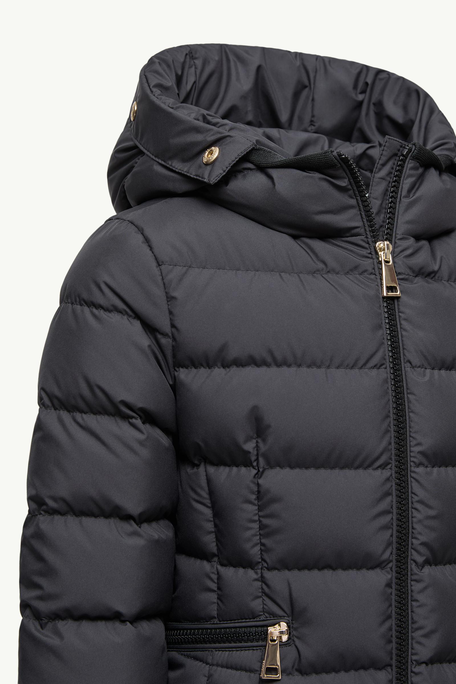 Black Boedette Hooded Shearling-Trimmed Down Jacket - Down