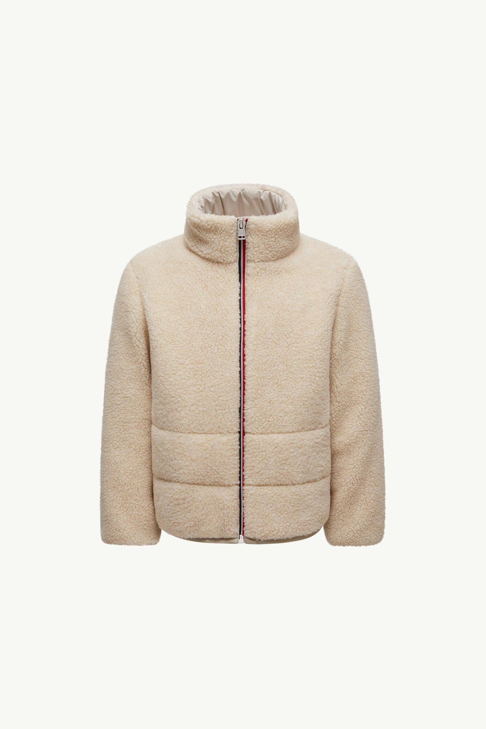 フリースキルティングジャケット ベージュ　モンクレール Light Beige Casan Teddy Padded Jacket - Down Jackets & Vests for