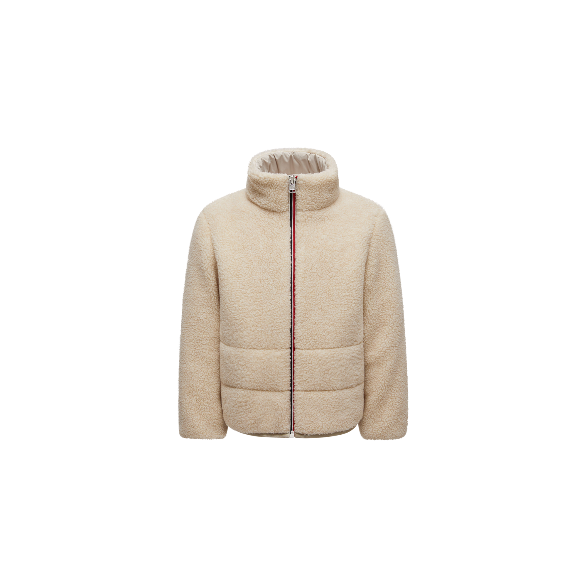 Moncler  Casan Teddy Padded Jacket for Boys in Beige, Size: 8Y
