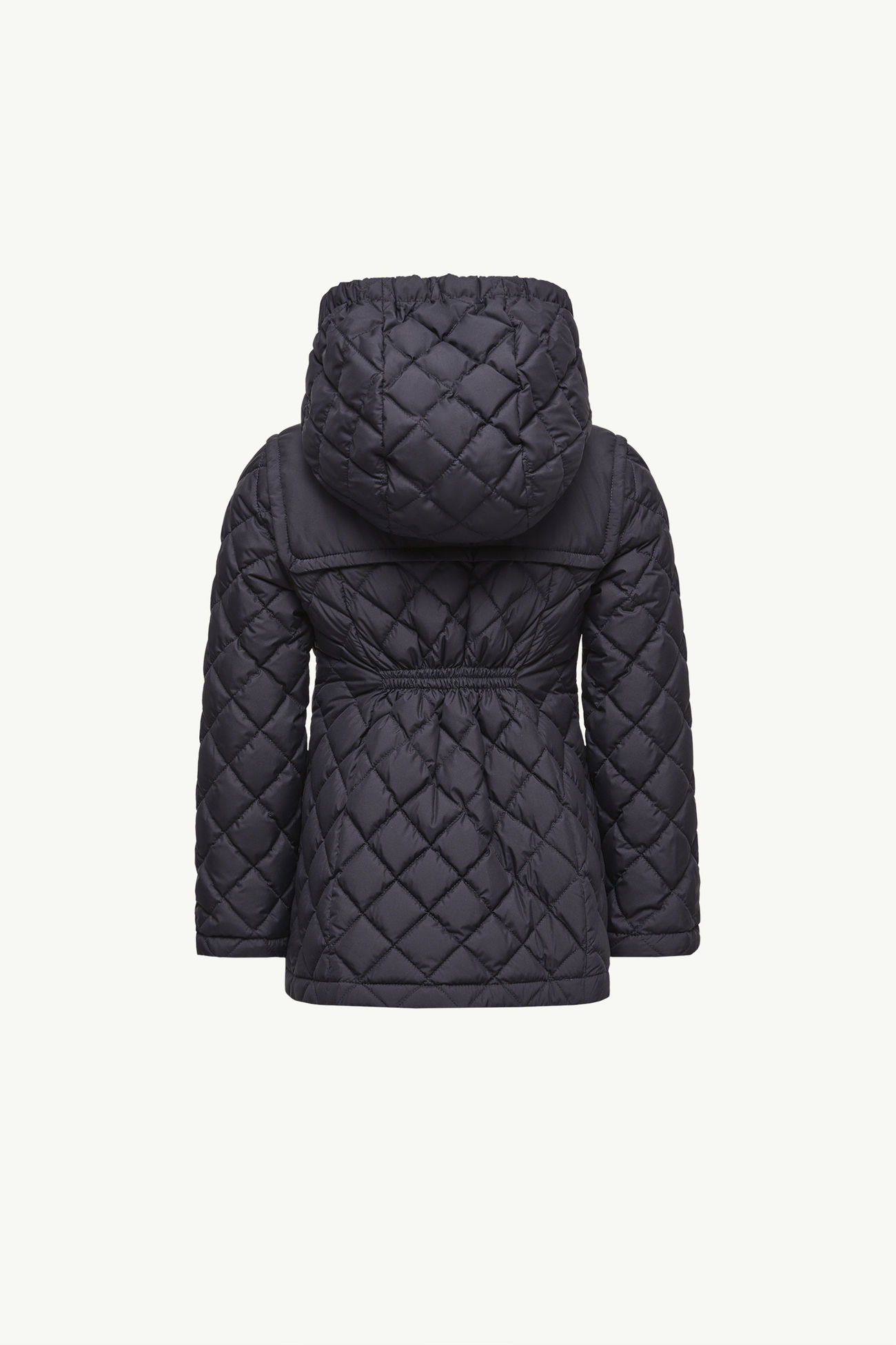 Chacenay Hooded Down Jacket Girl Navy Blue Moncler 3