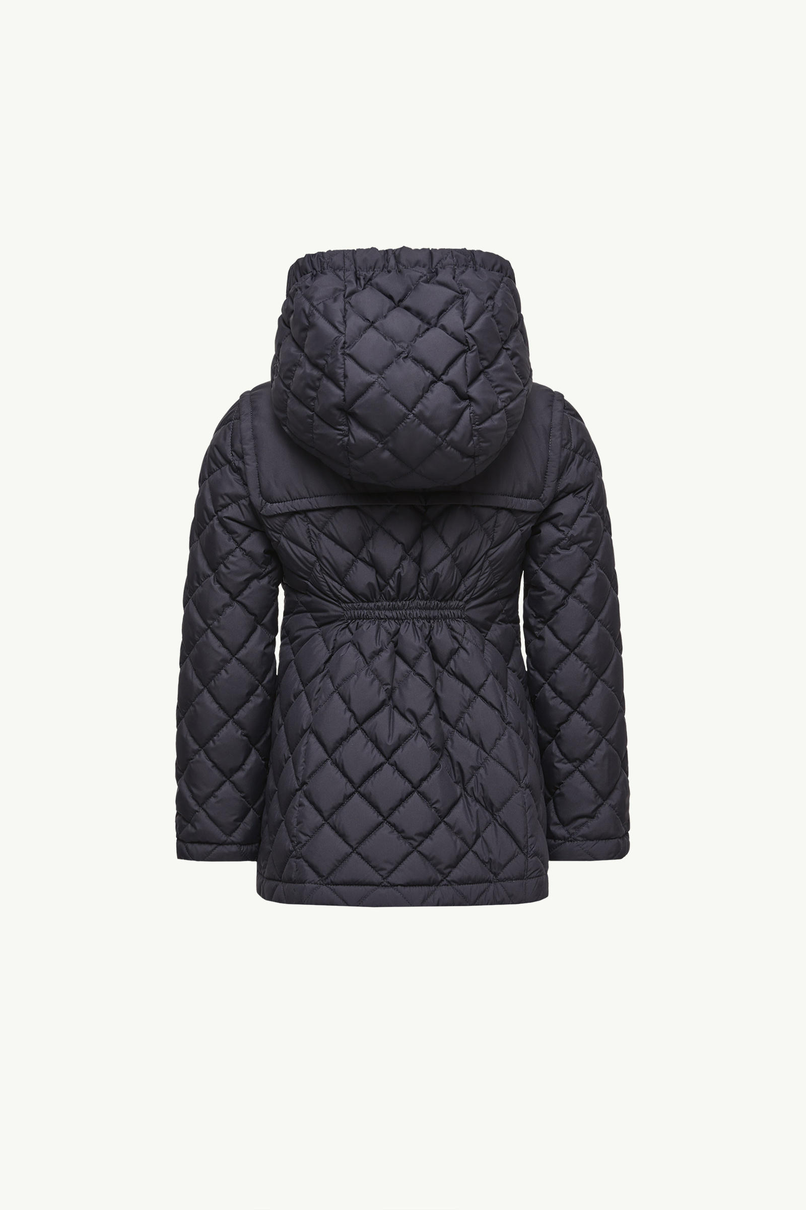 Chacenay Hooded Down Jacket Girl Navy Blue Moncler 3