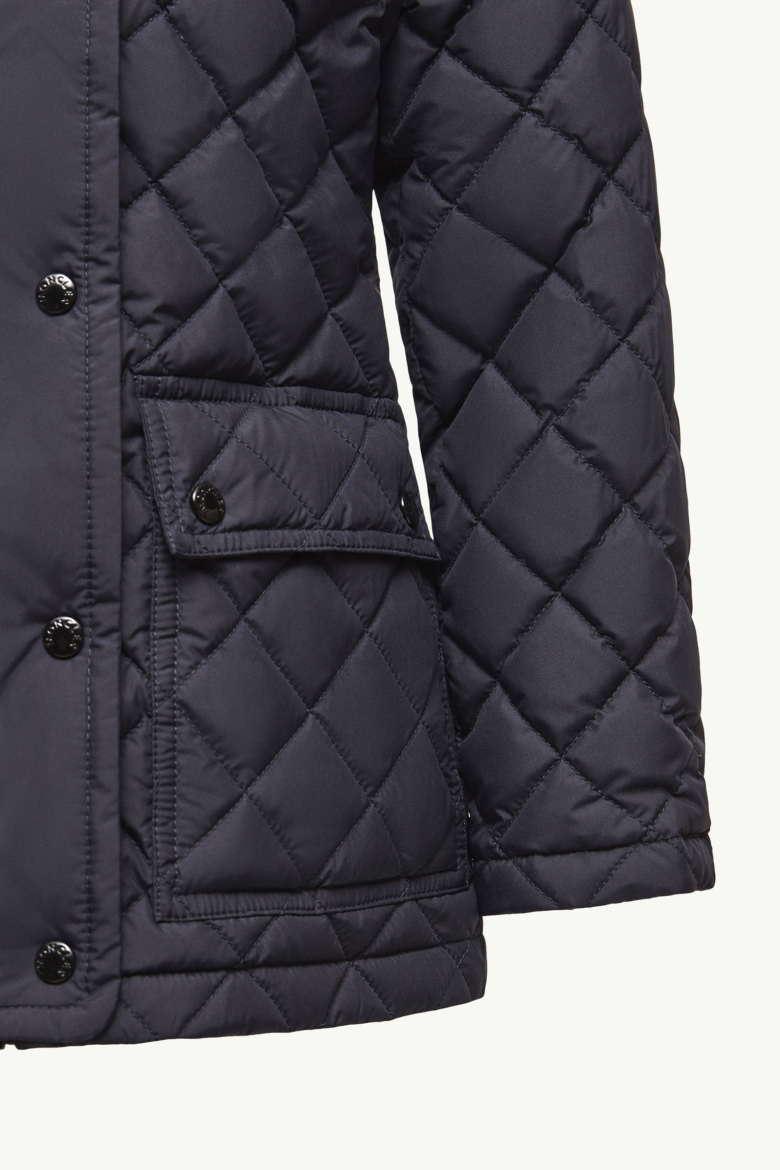 Chacenay Hooded Down Jacket Girl Navy Blue Moncler 4